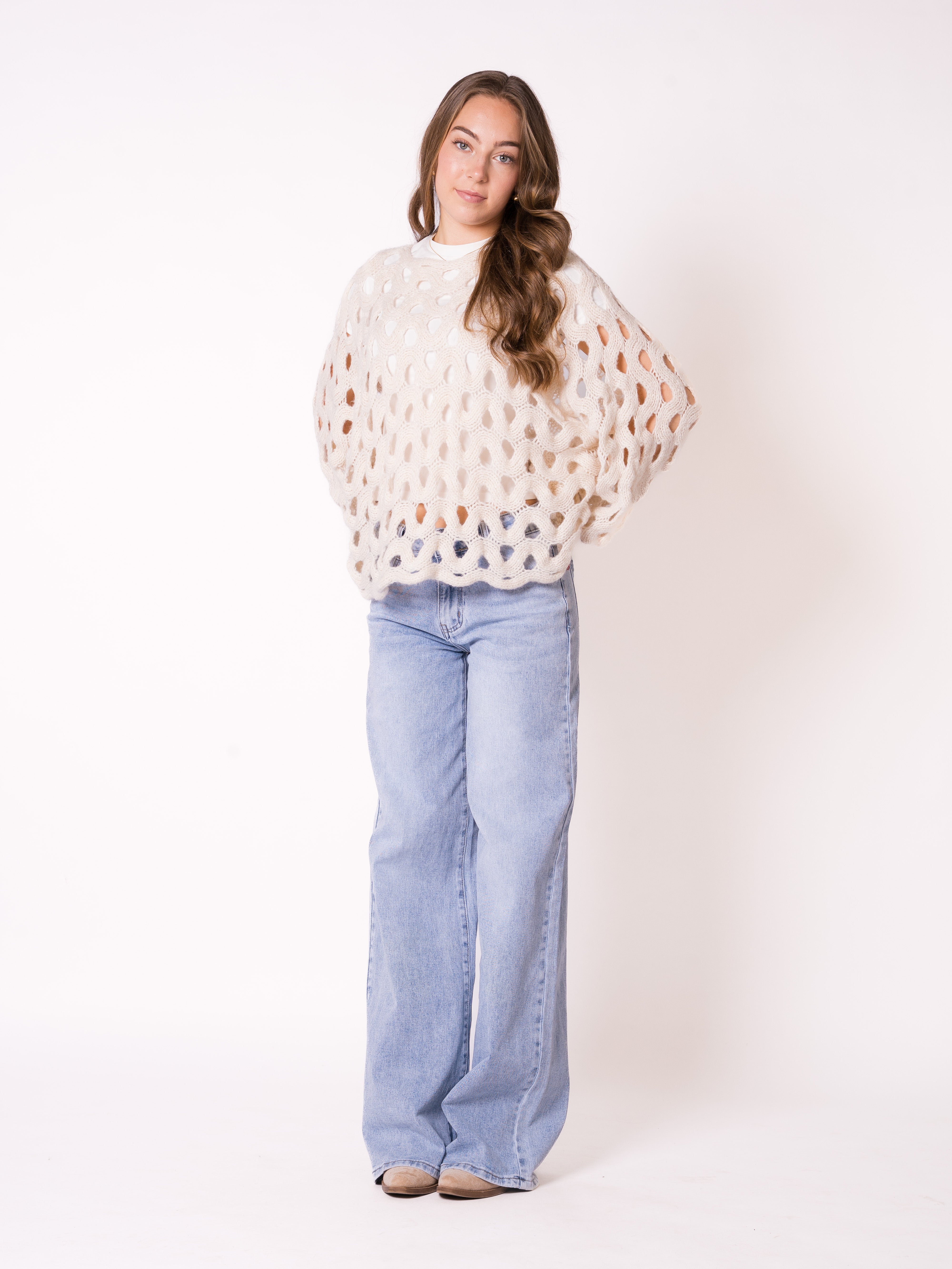 Catch My Wave Knit - Creme