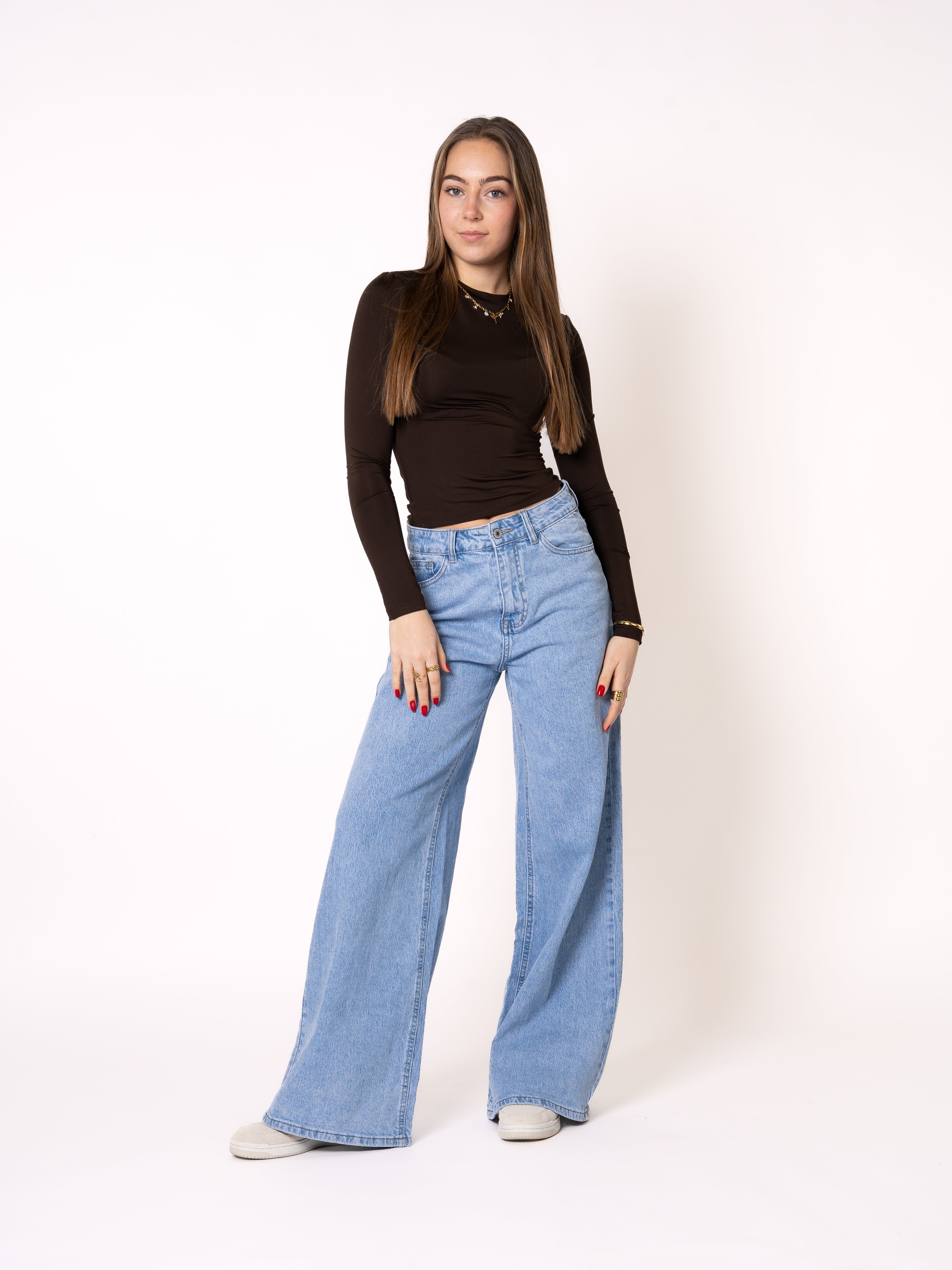 Classic Basic Longsleeve - Dunkelbraun