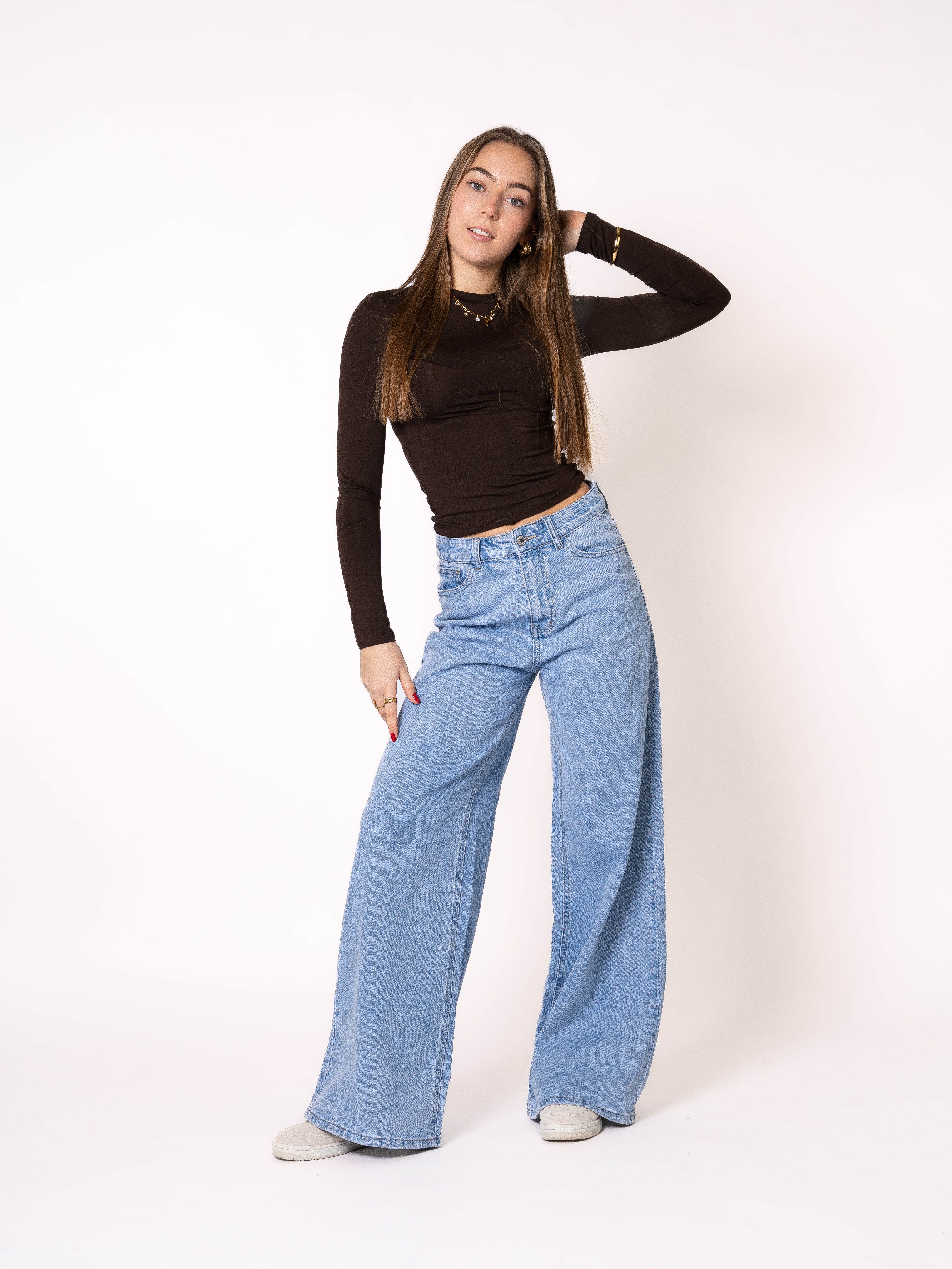 Classic Basic Longsleeve - Dunkelbraun