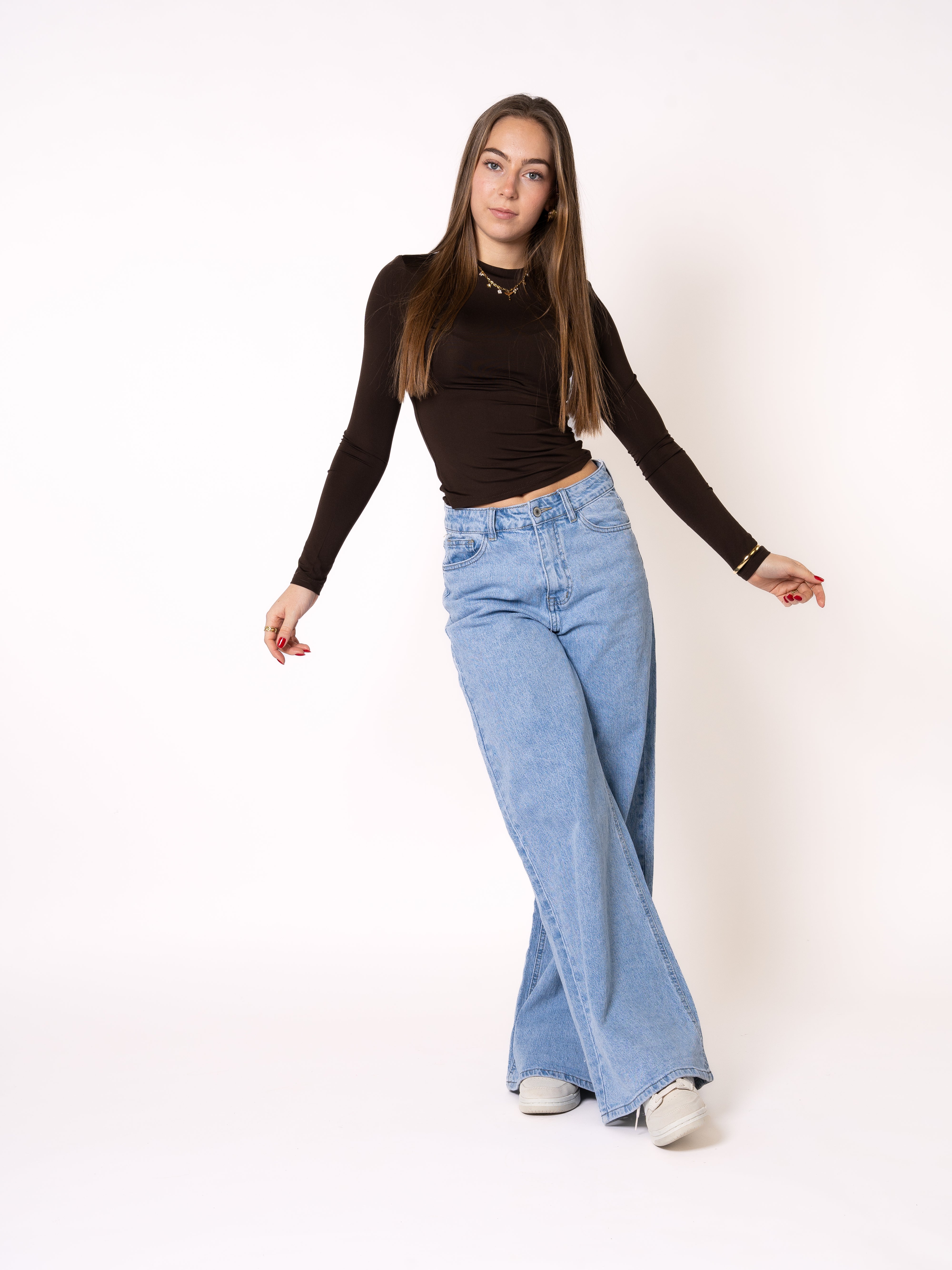 Classic Basic Longsleeve - Dunkelbraun