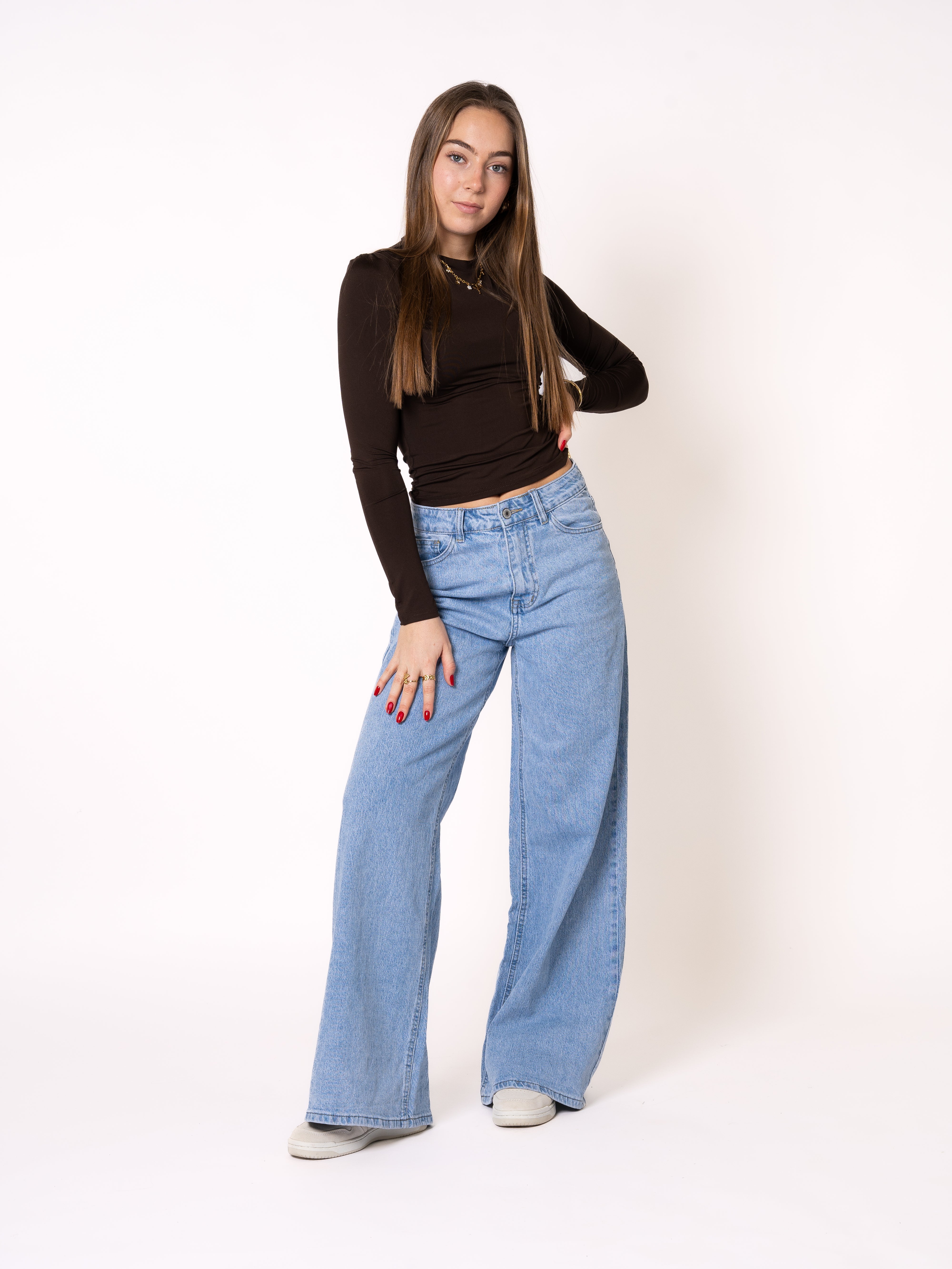 Classic Basic Longsleeve - Dunkelbraun