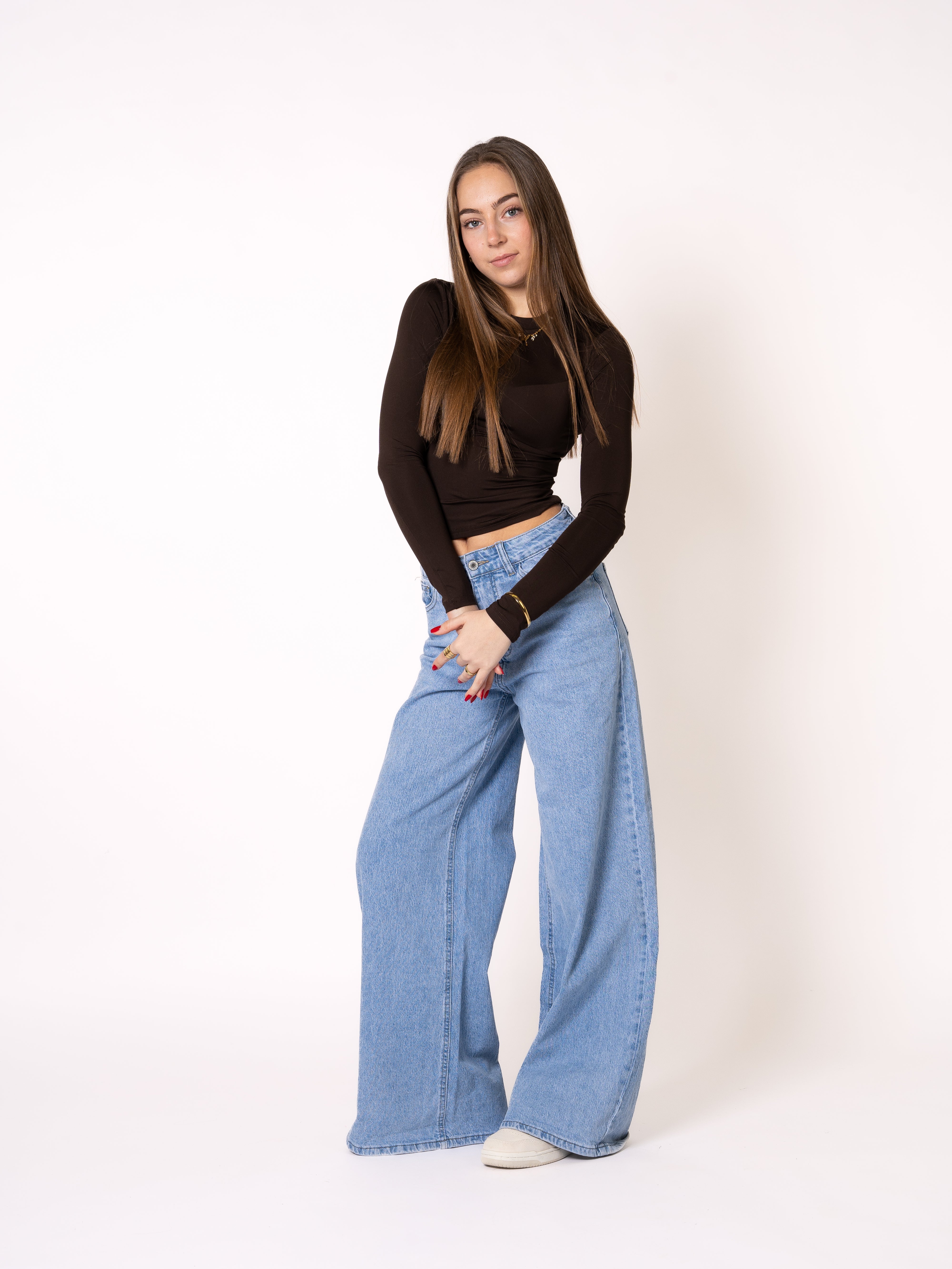 Classic Basic Longsleeve - Dunkelbraun