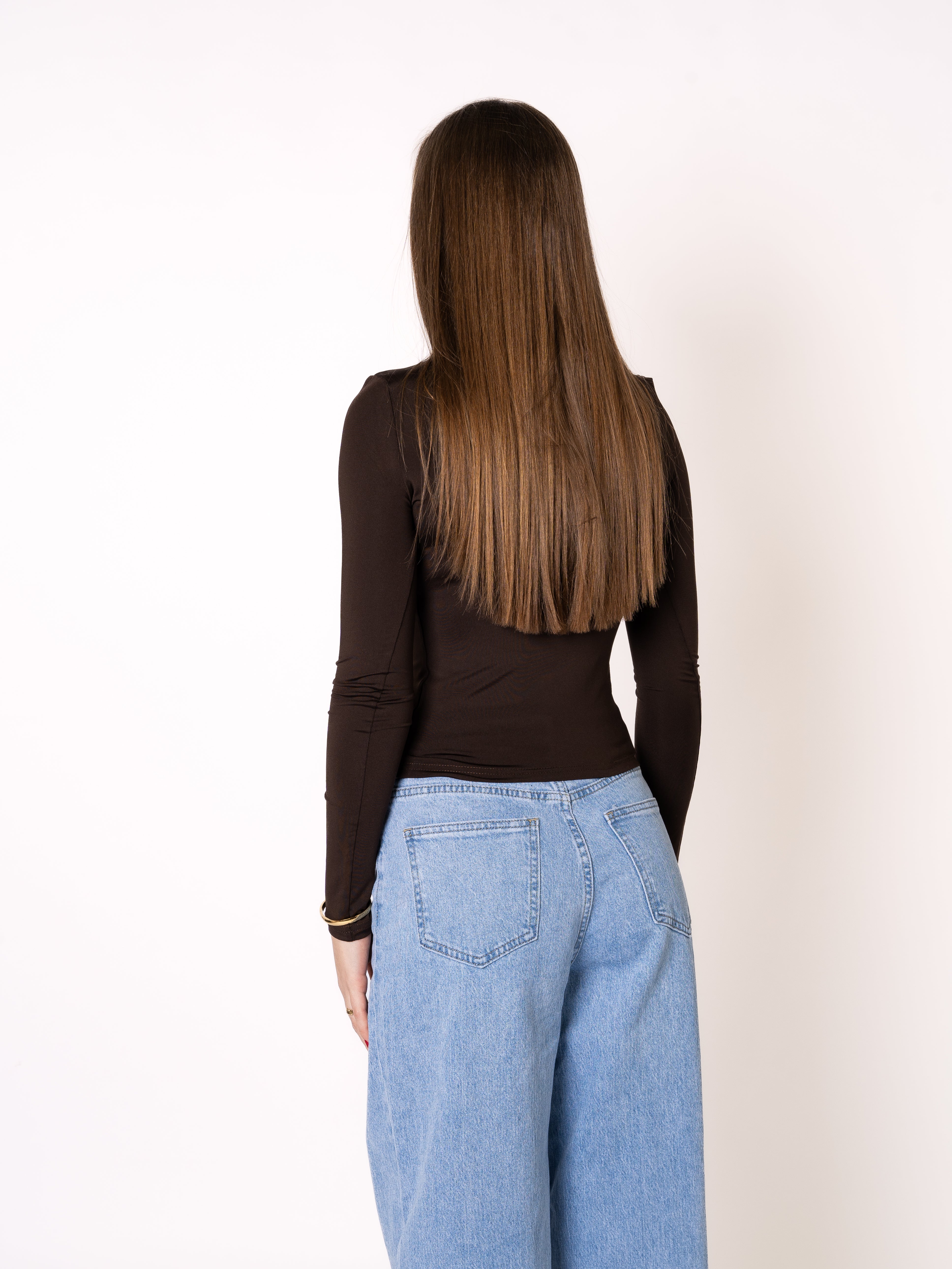 Classic Basic Longsleeve - Dunkelbraun