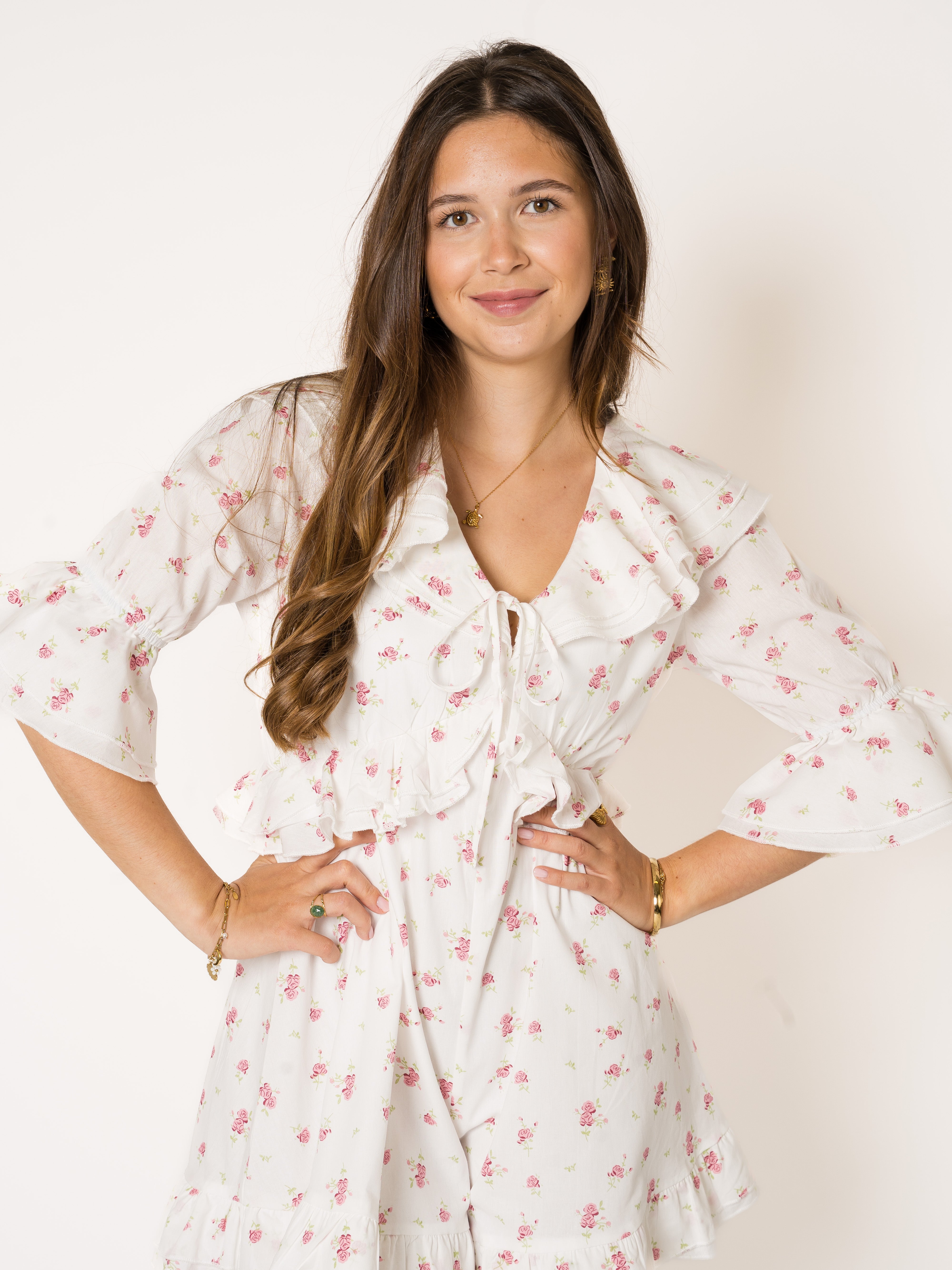 Dusty Roses Cotton Playsuit