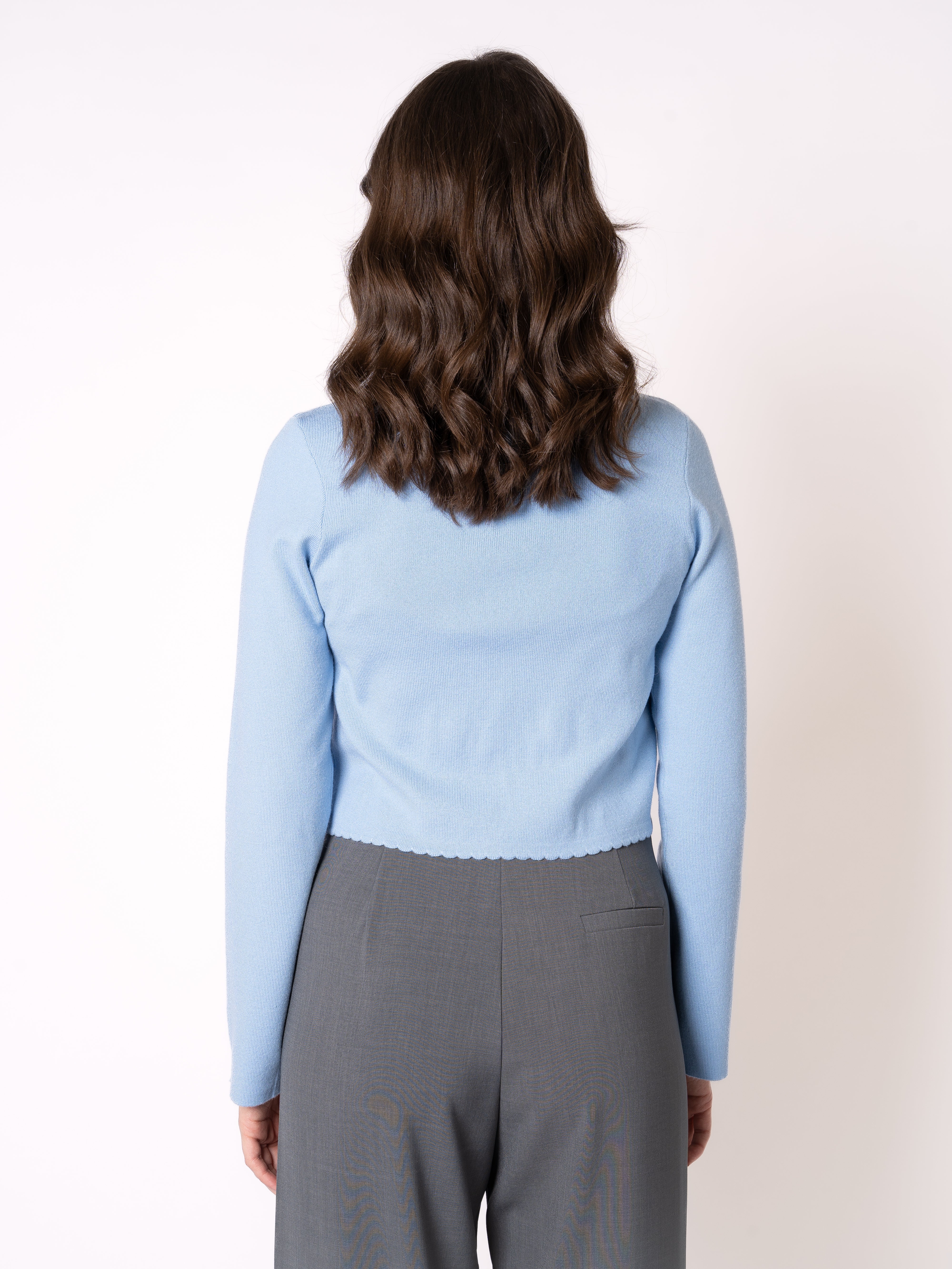 Soft Feinstrick Cardigan Mathilda - Himmelsblau