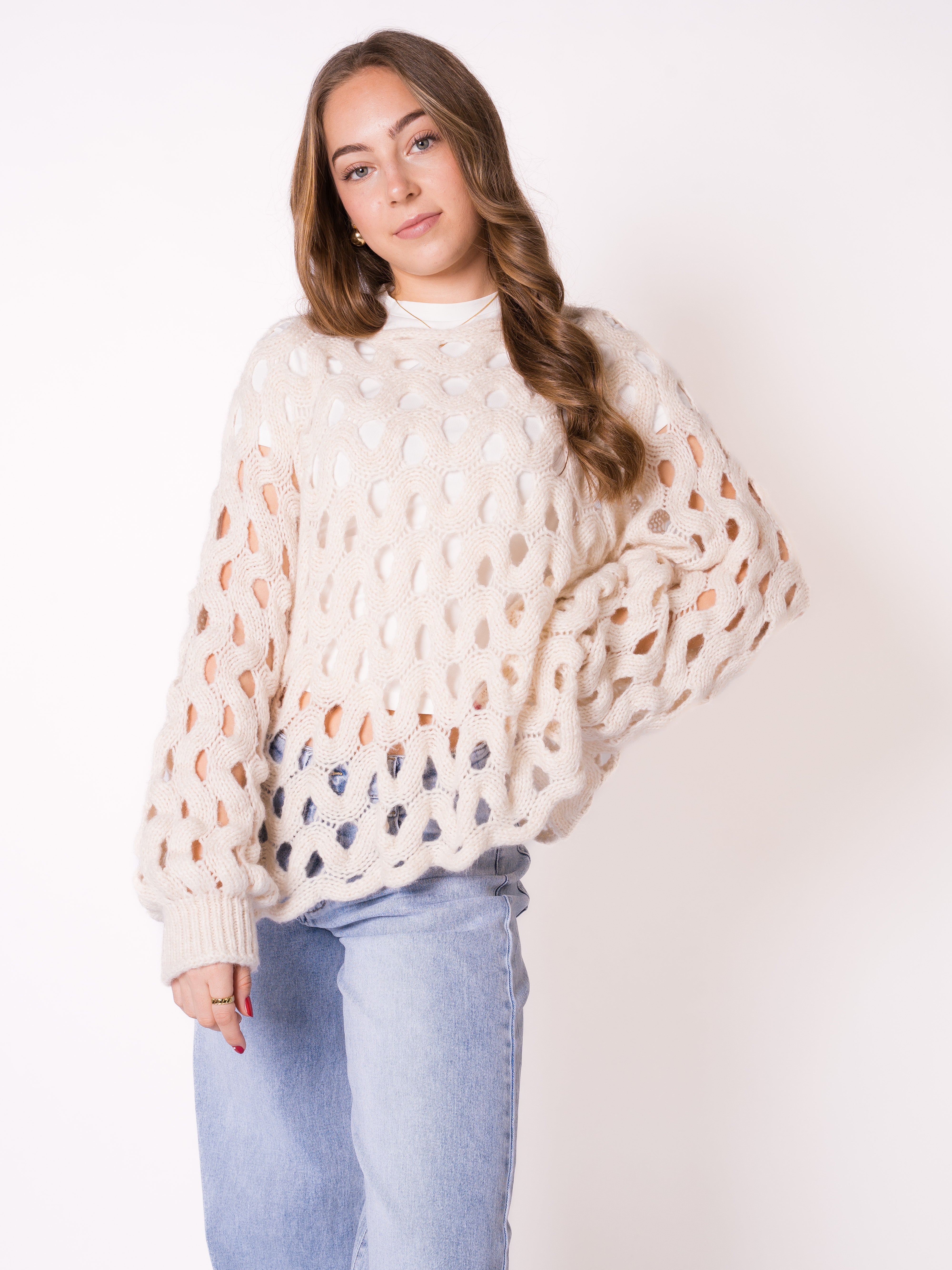 Catch My Wave Knit - Creme