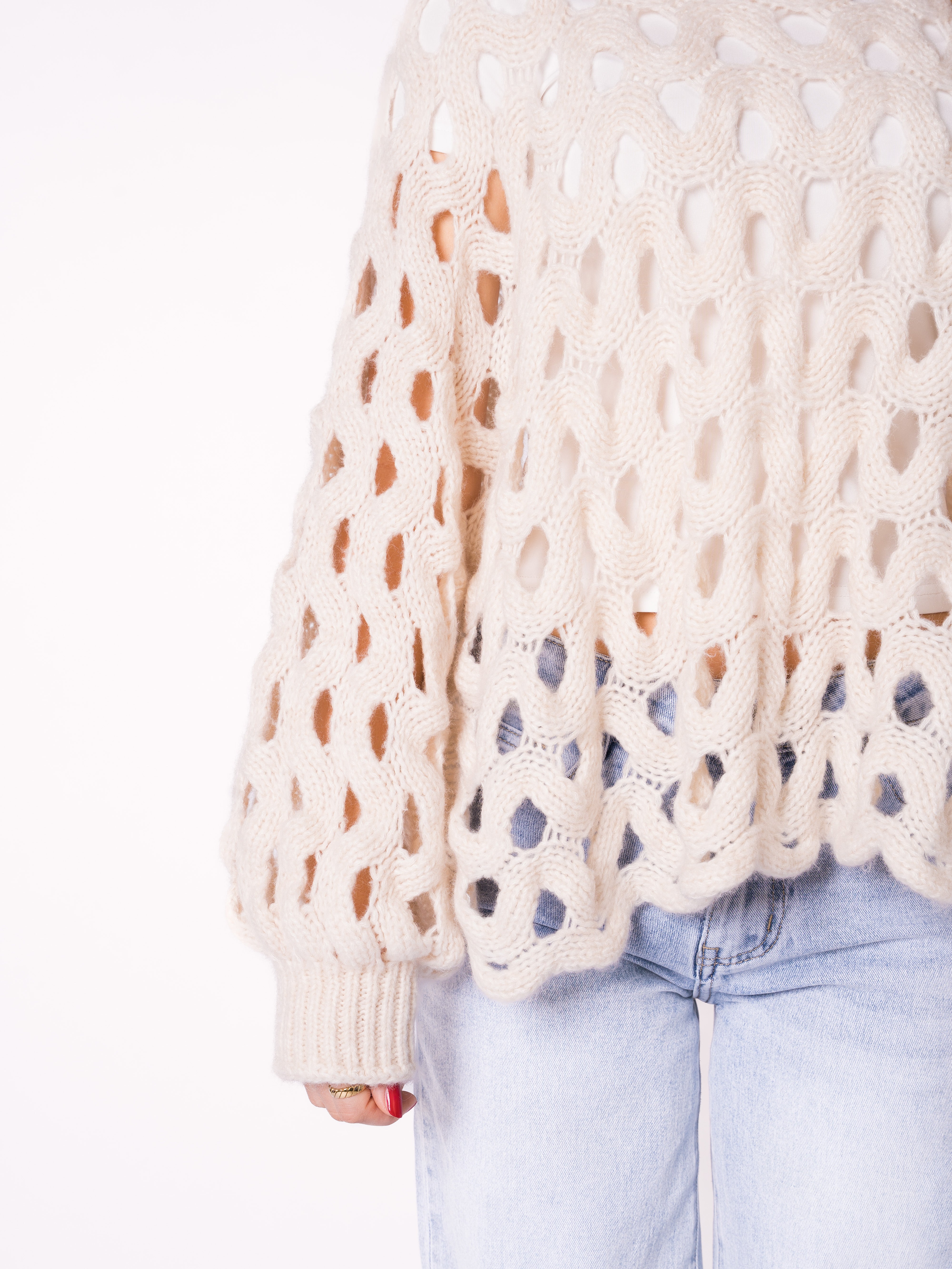 Catch My Wave Knit - Creme