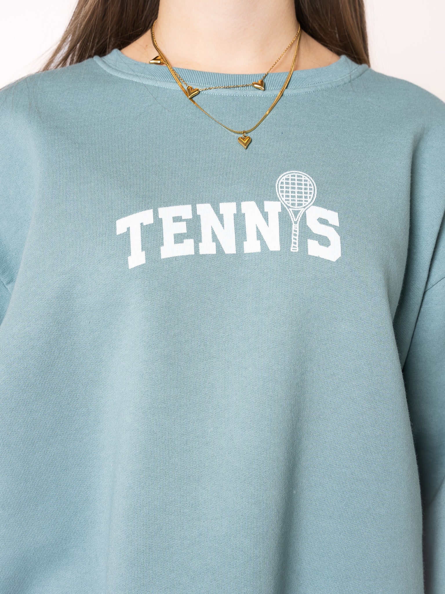 Basic Sweater Tennis - Ocean Green