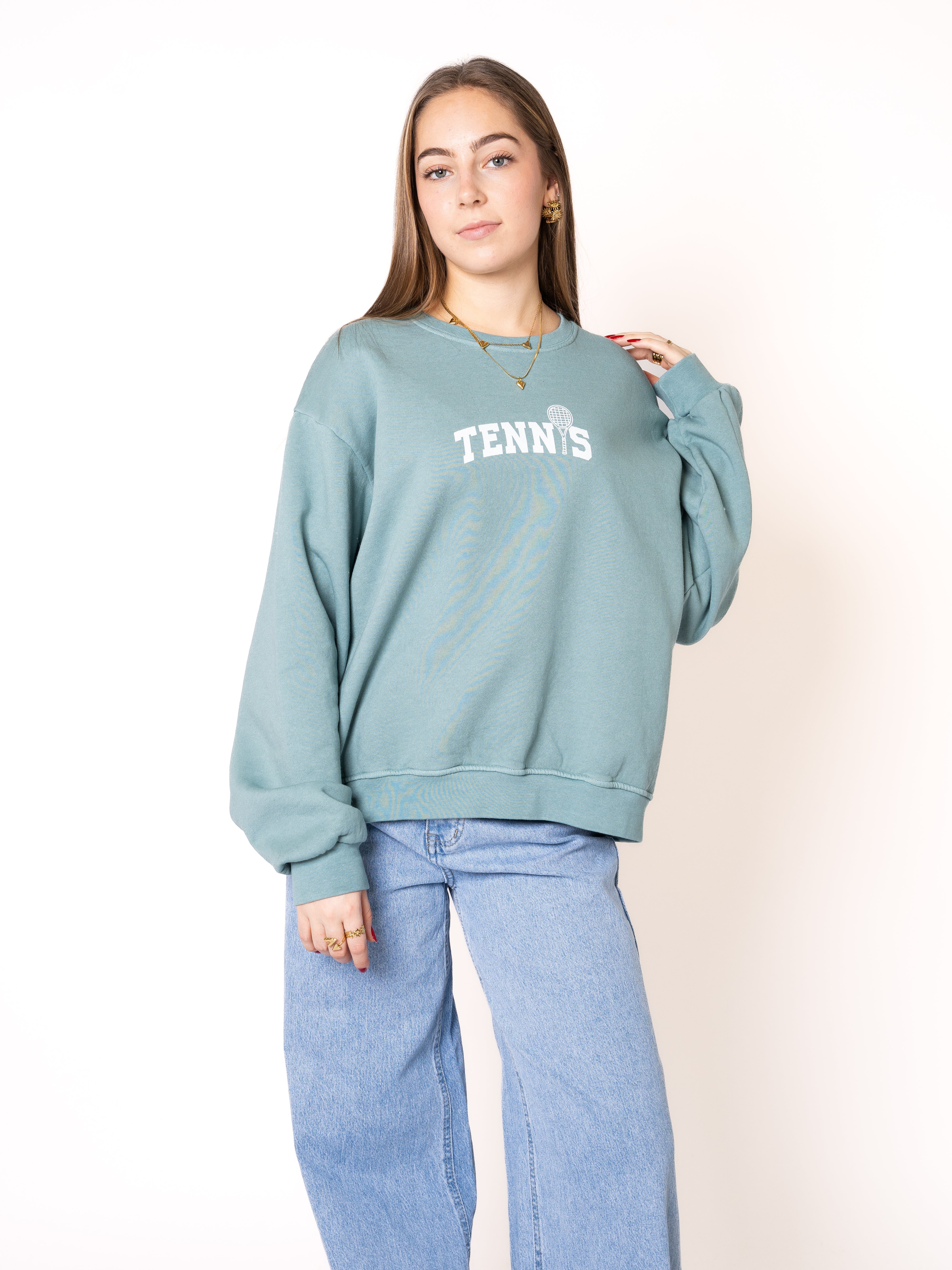 Basic Sweater Tennis - Ocean Green