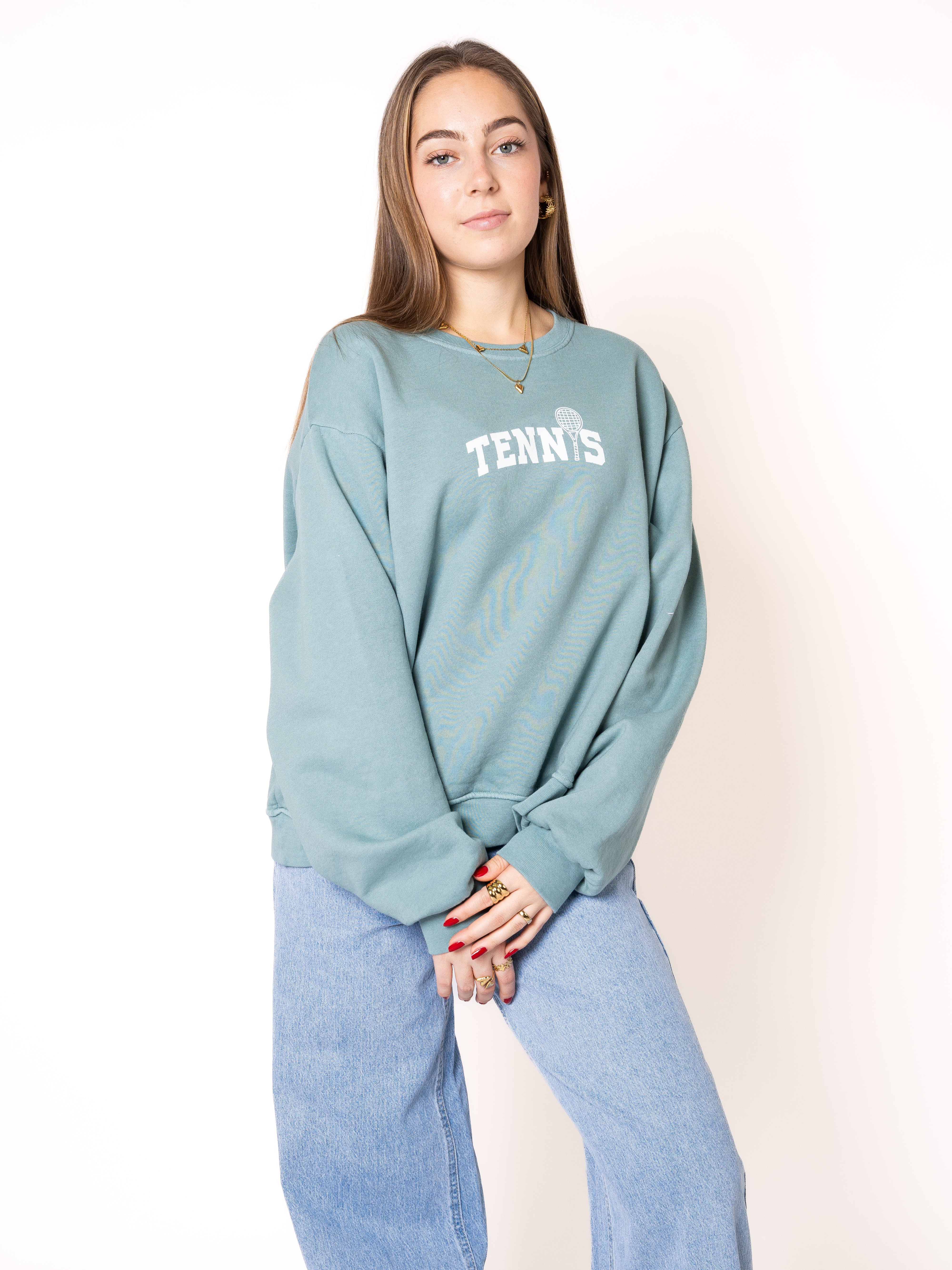 Basic Sweater Tennis - Ocean Green