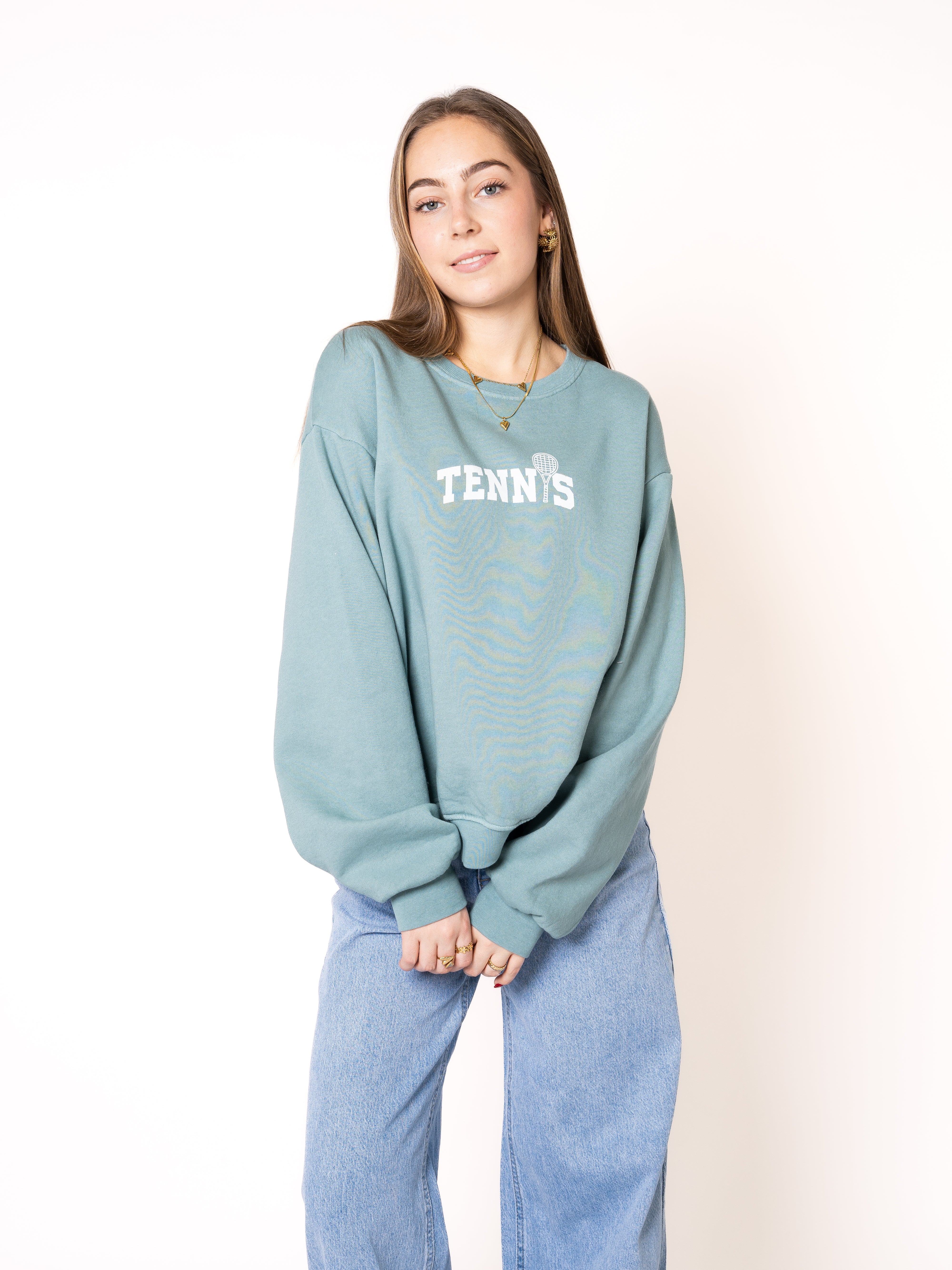 Basic Sweater Tennis - Ocean Green