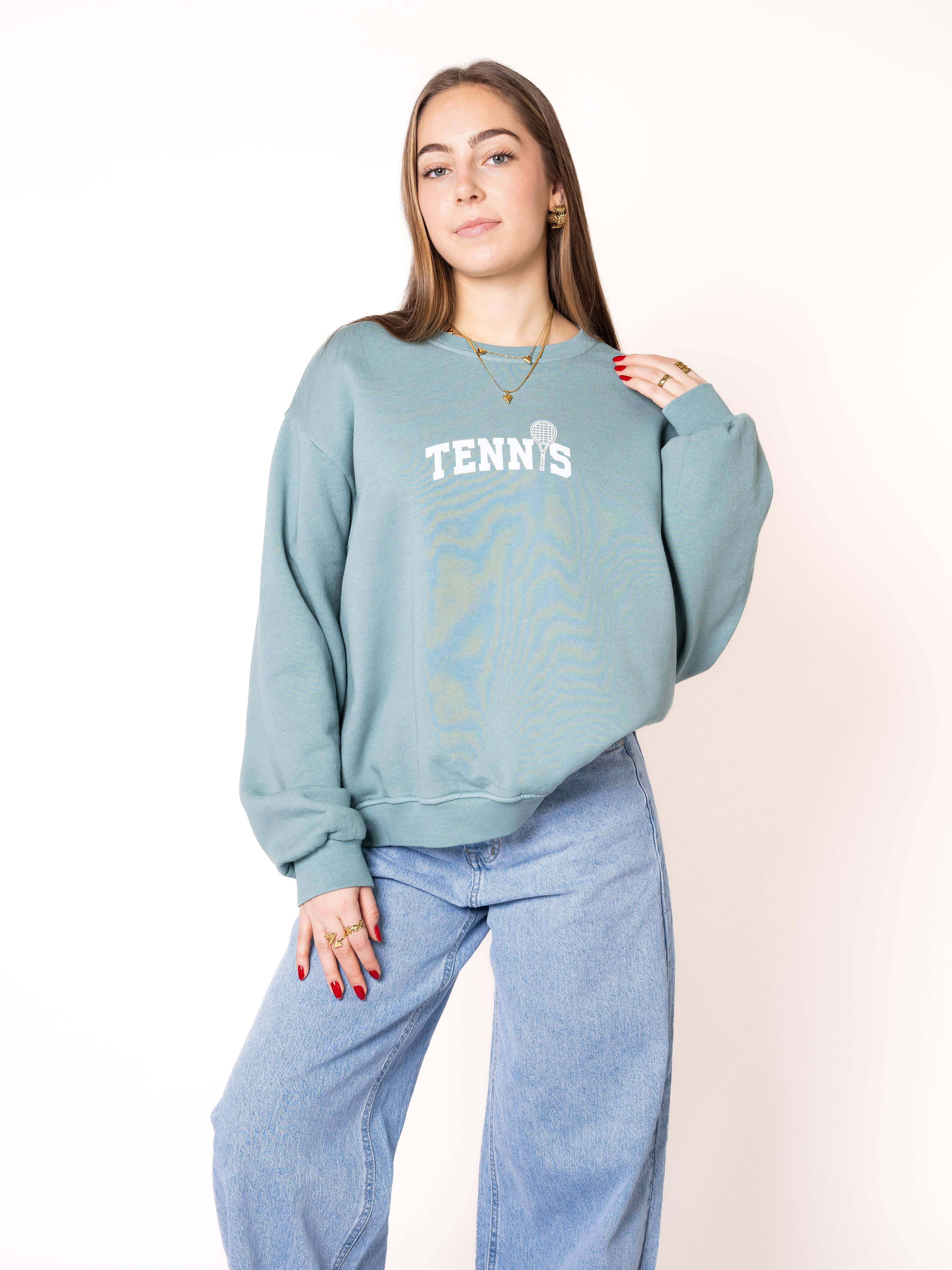 Basic Sweater Tennis - Ocean Green