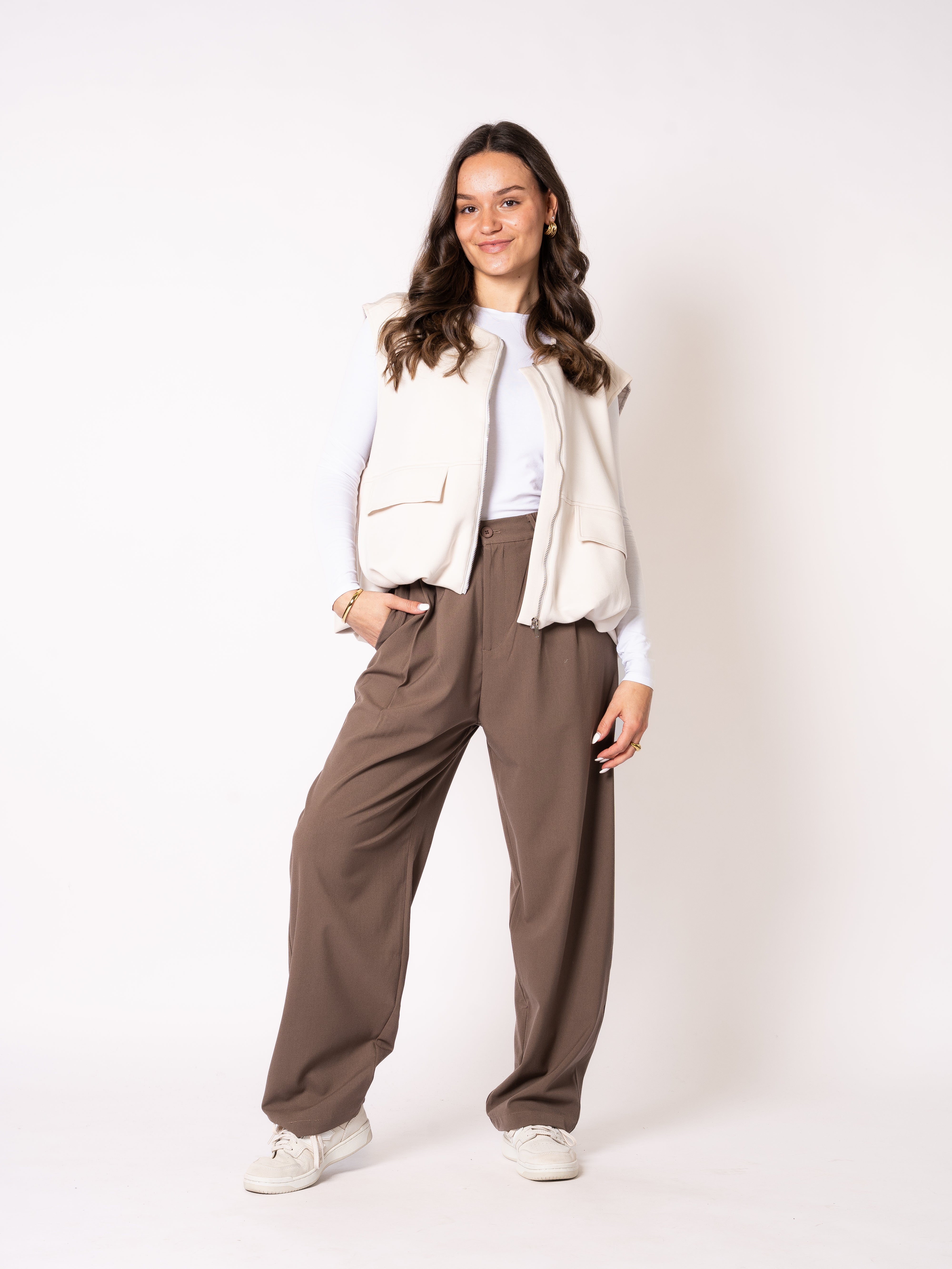 Bomber Weste - Beige