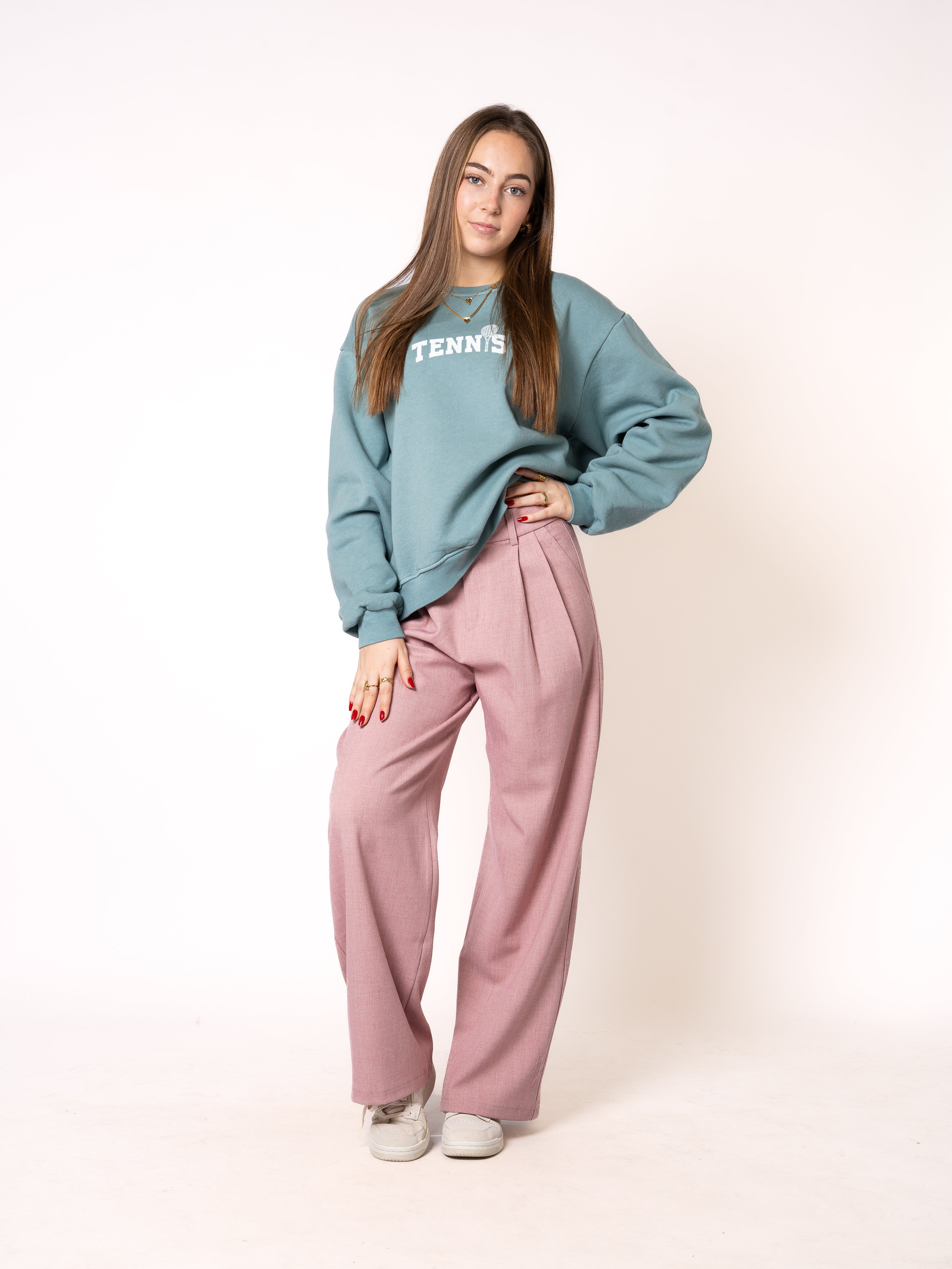 Basic Sweater Tennis - Ocean Green