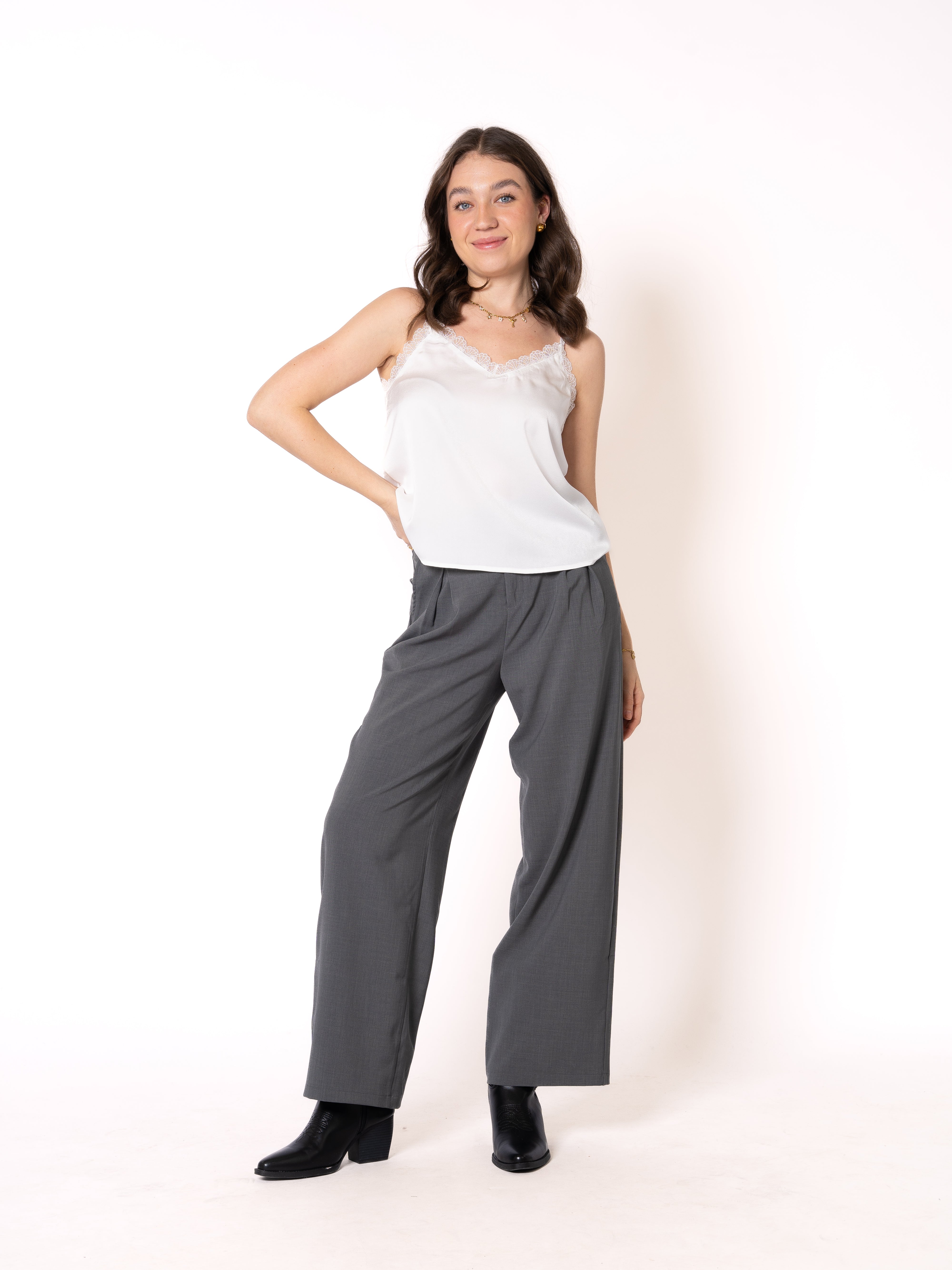 Satin Top Juliet - Weiß