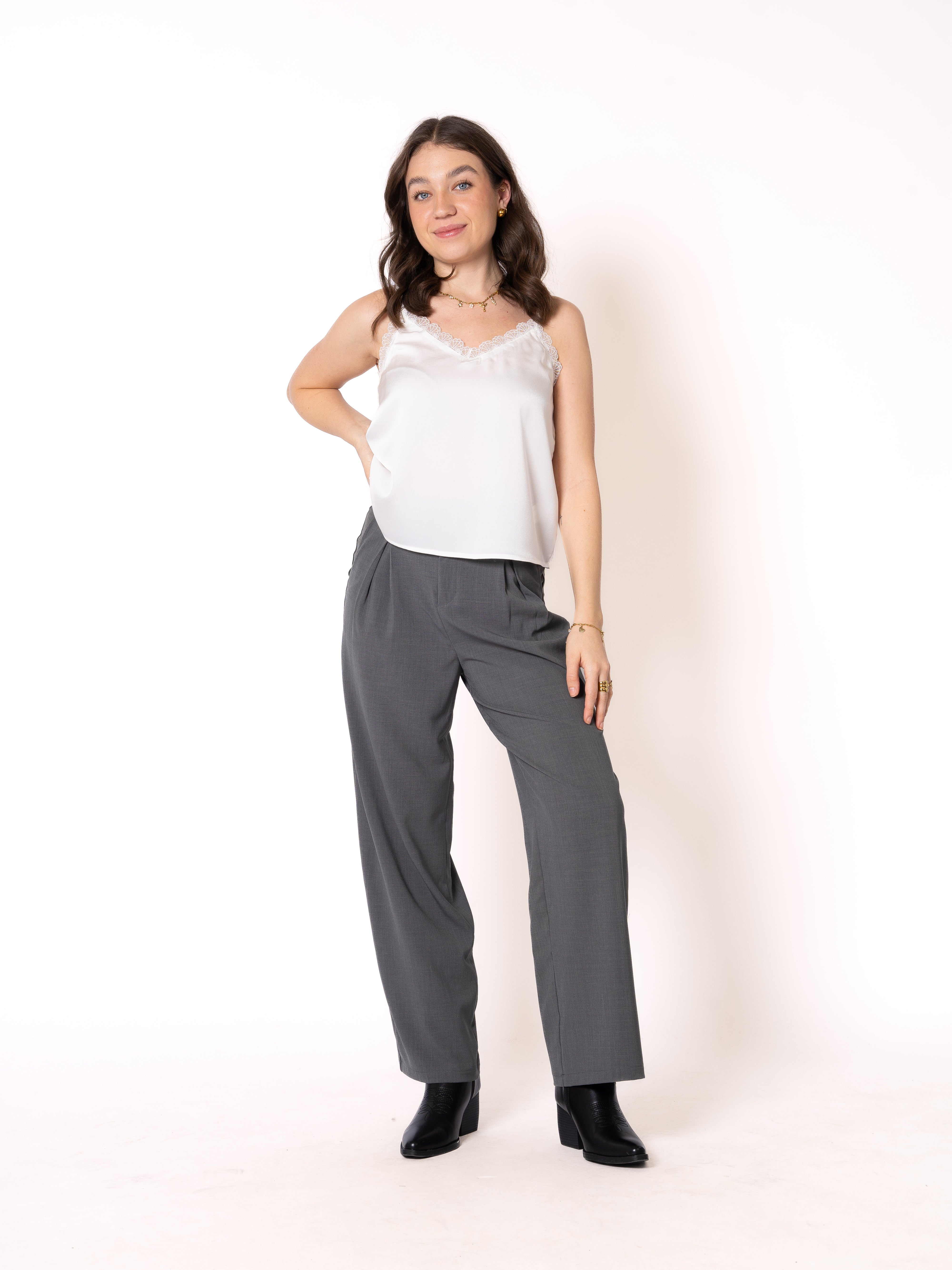 Satin Top Juliet - Weiß