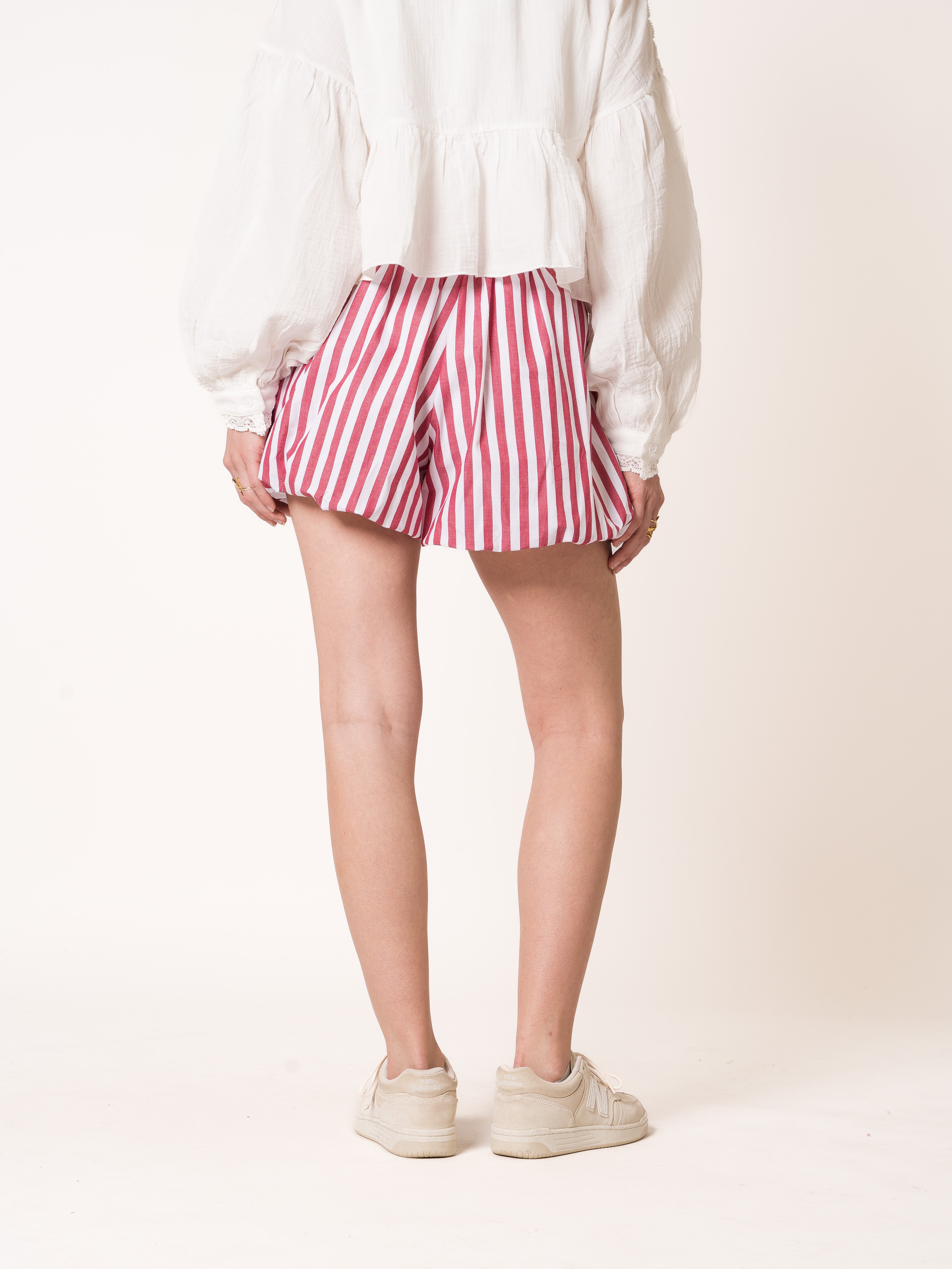 Stripe Vibe Balloon Shorts