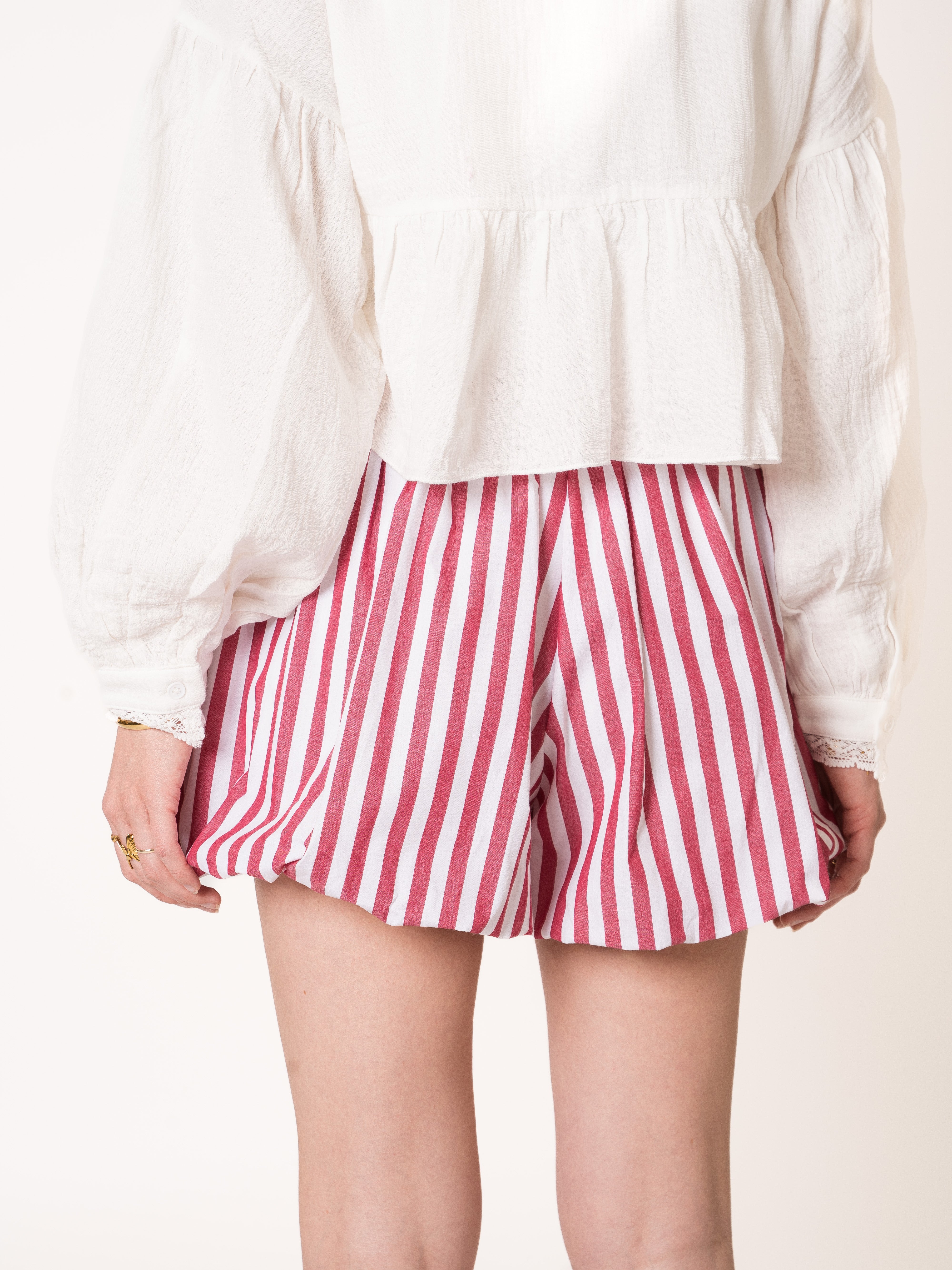 Stripe Vibe Balloon Shorts