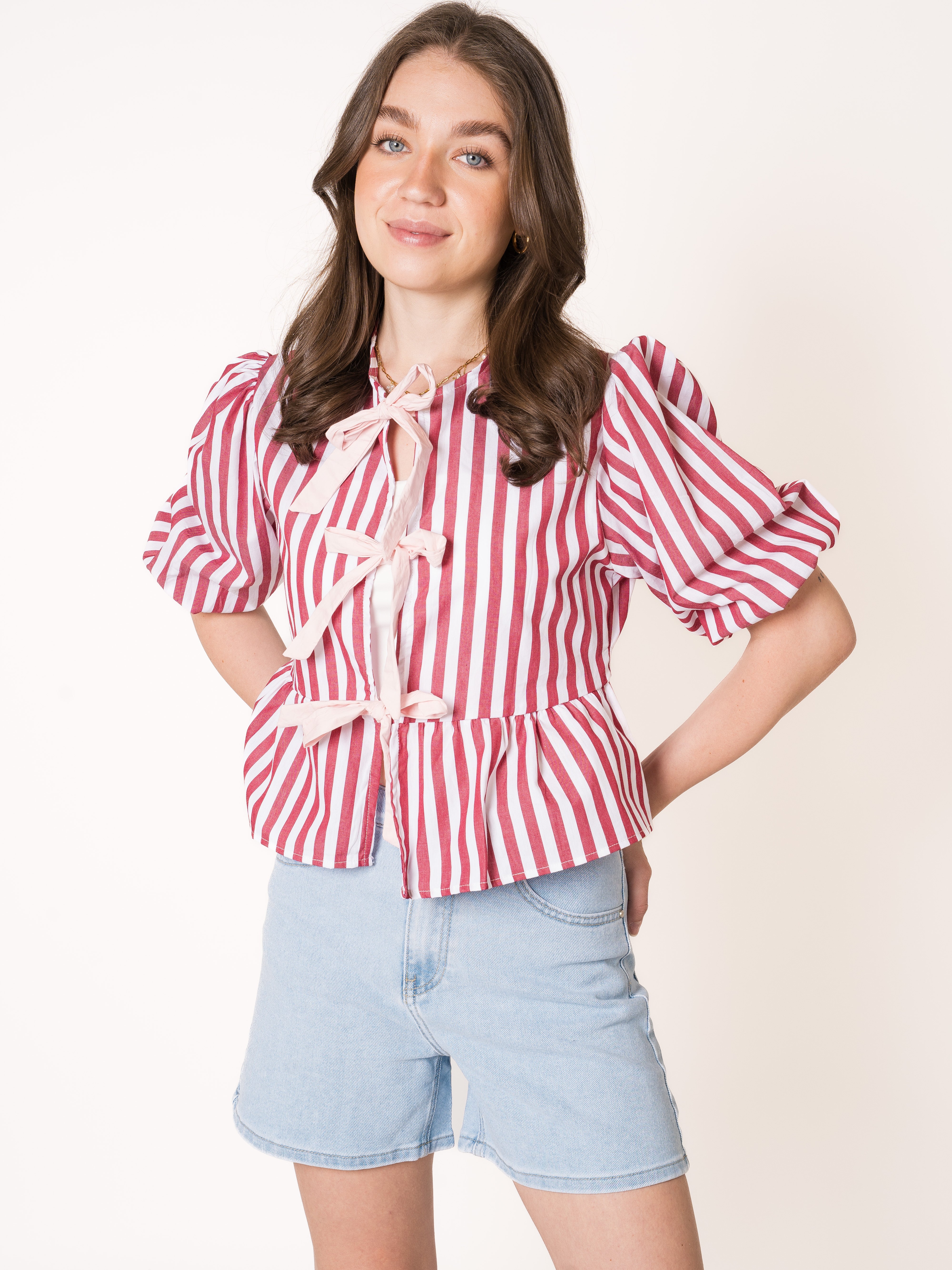 Stripe Vibe Balloon Shirt