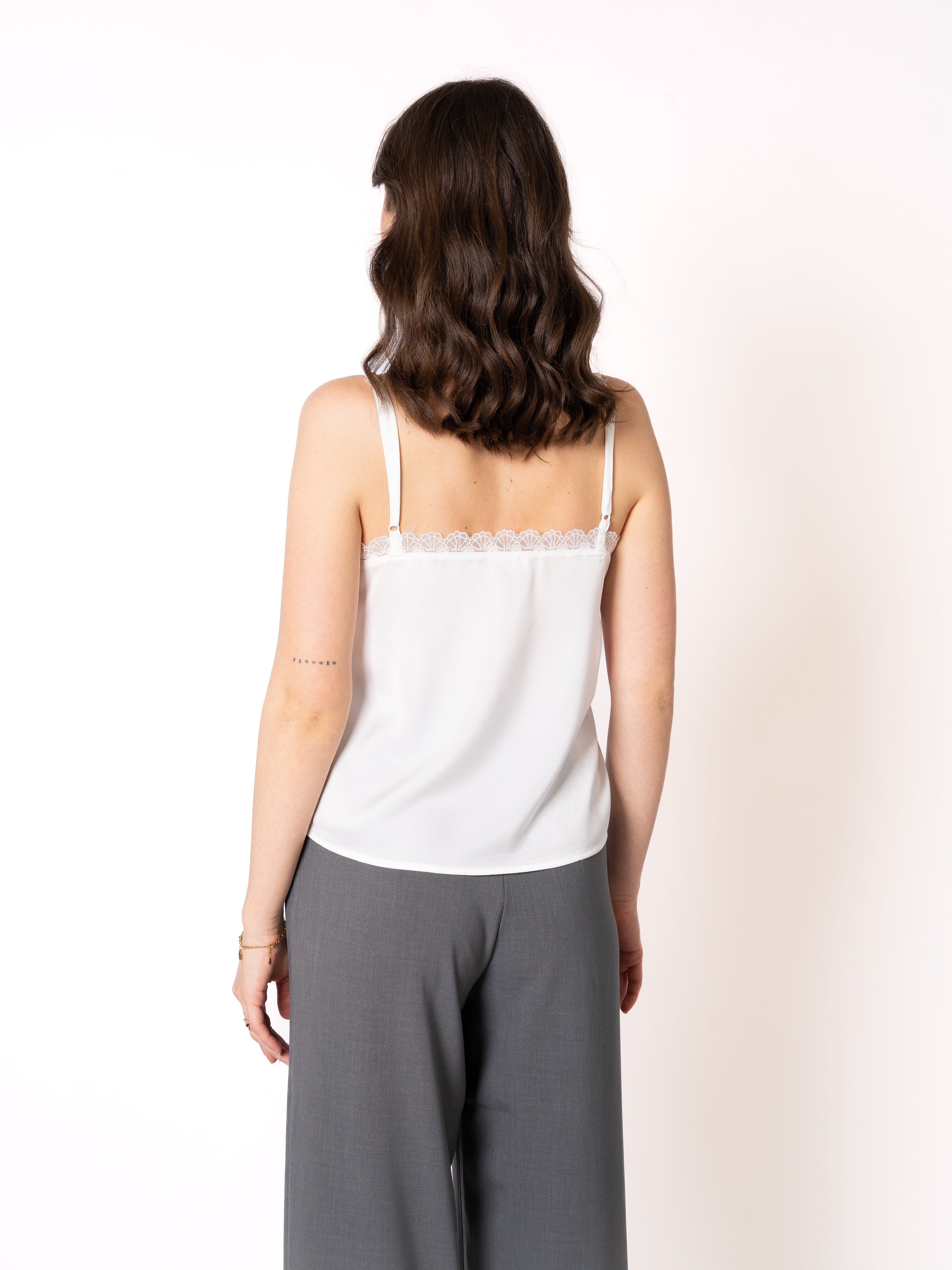 Satin Top Juliet - Weiß