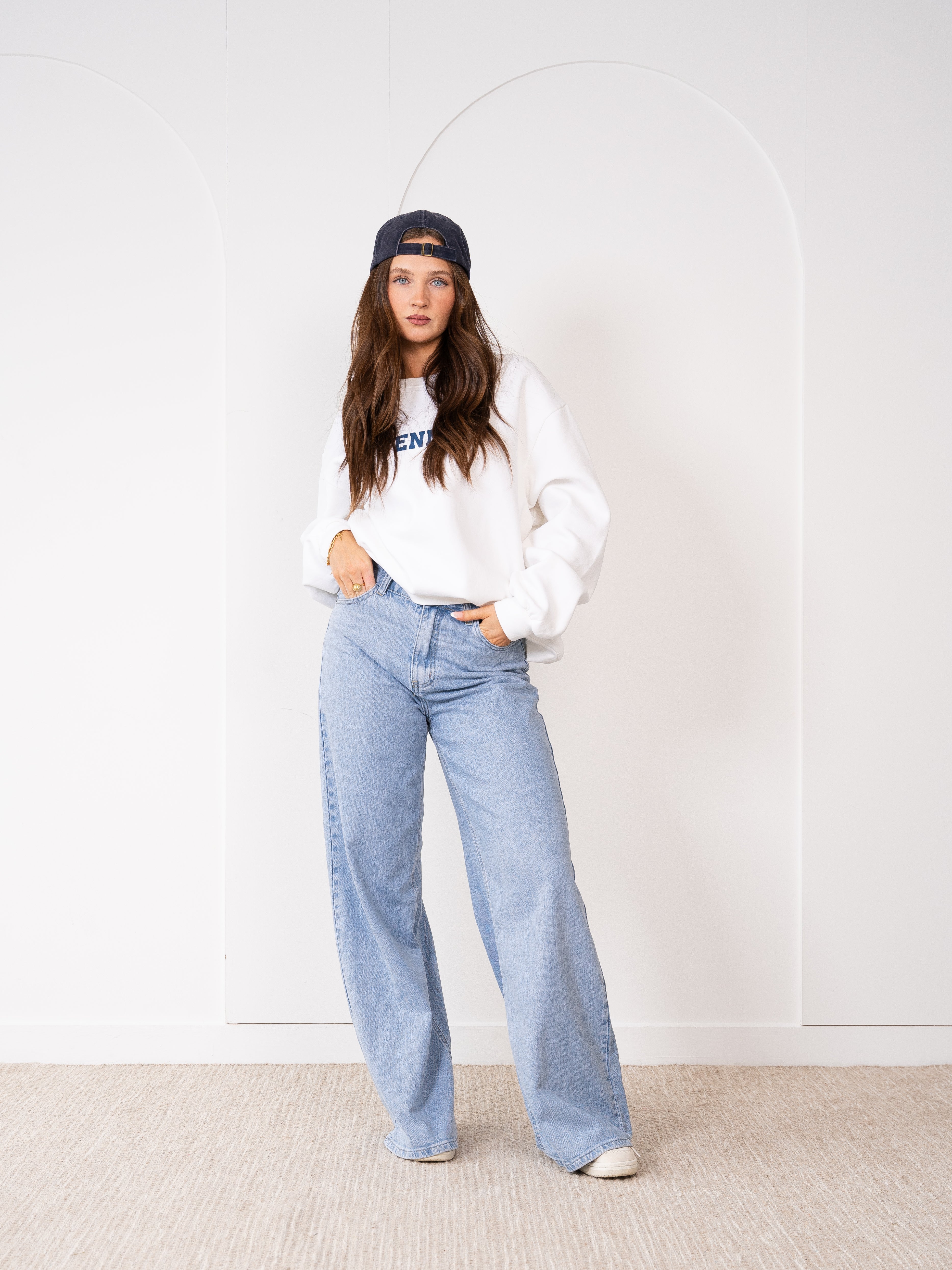 Basic Sweater Tennis - Weiß