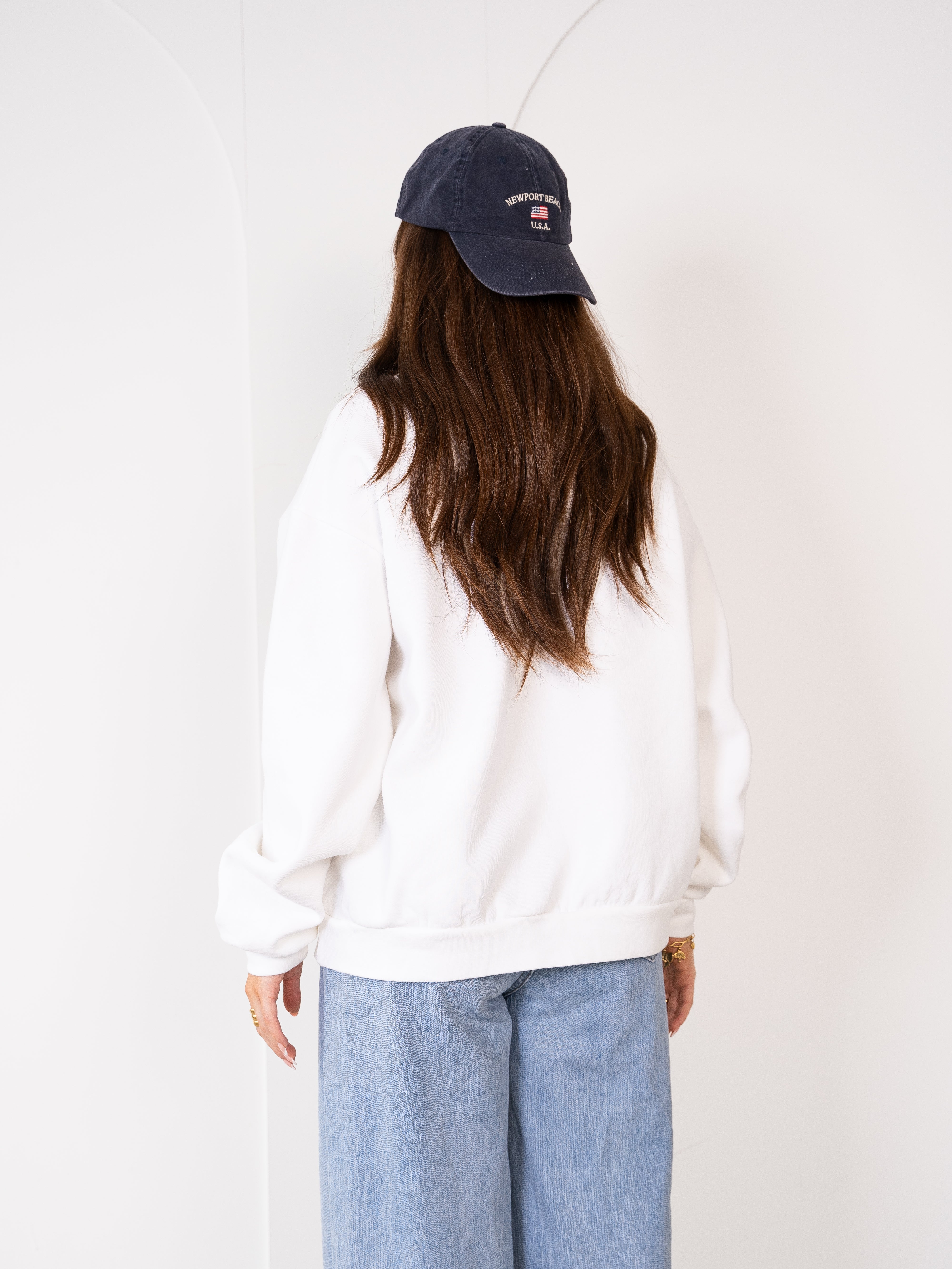 Basic Sweater Tennis - Weiß
