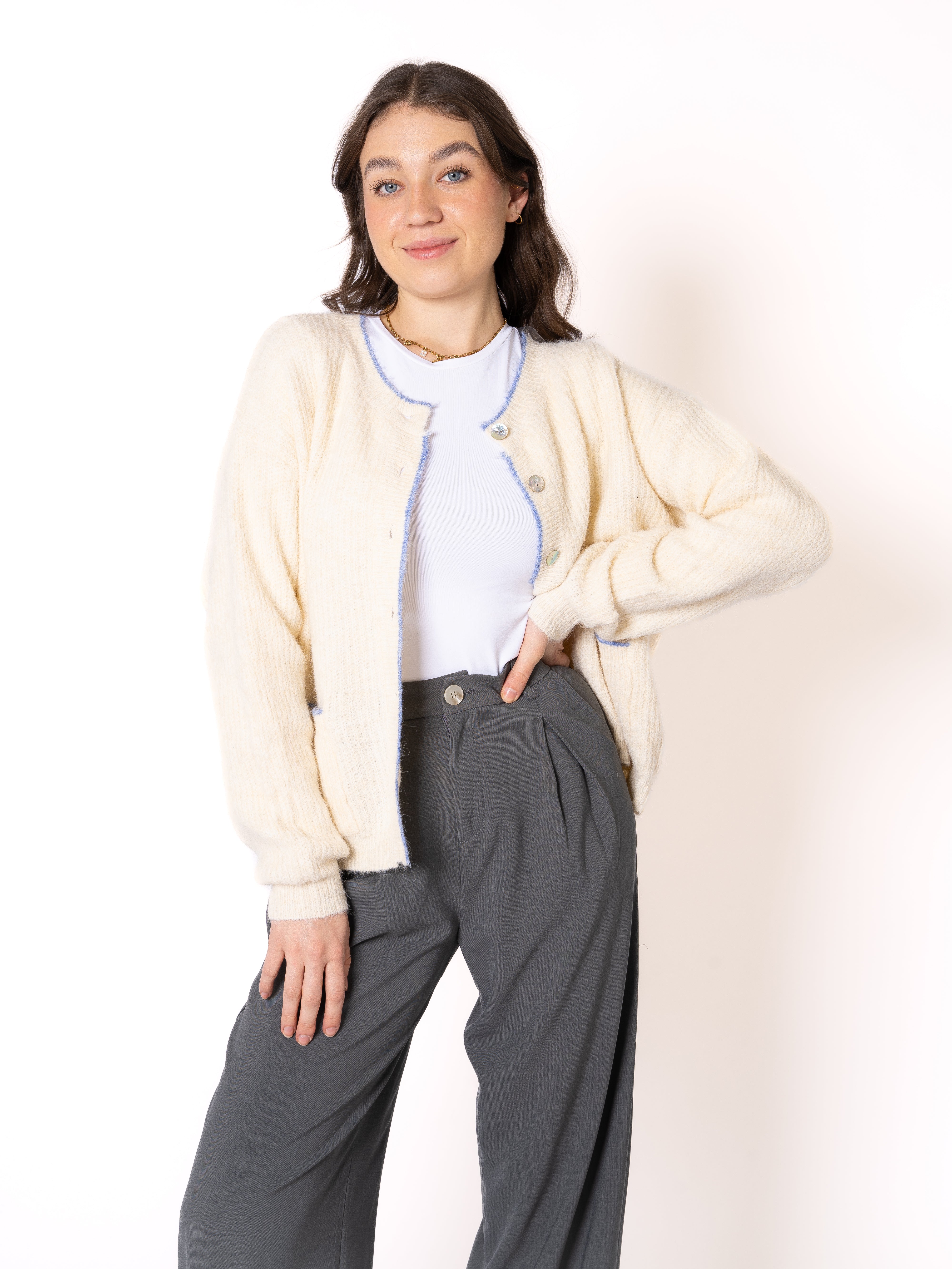 Strickjacke Denmark - Creme
