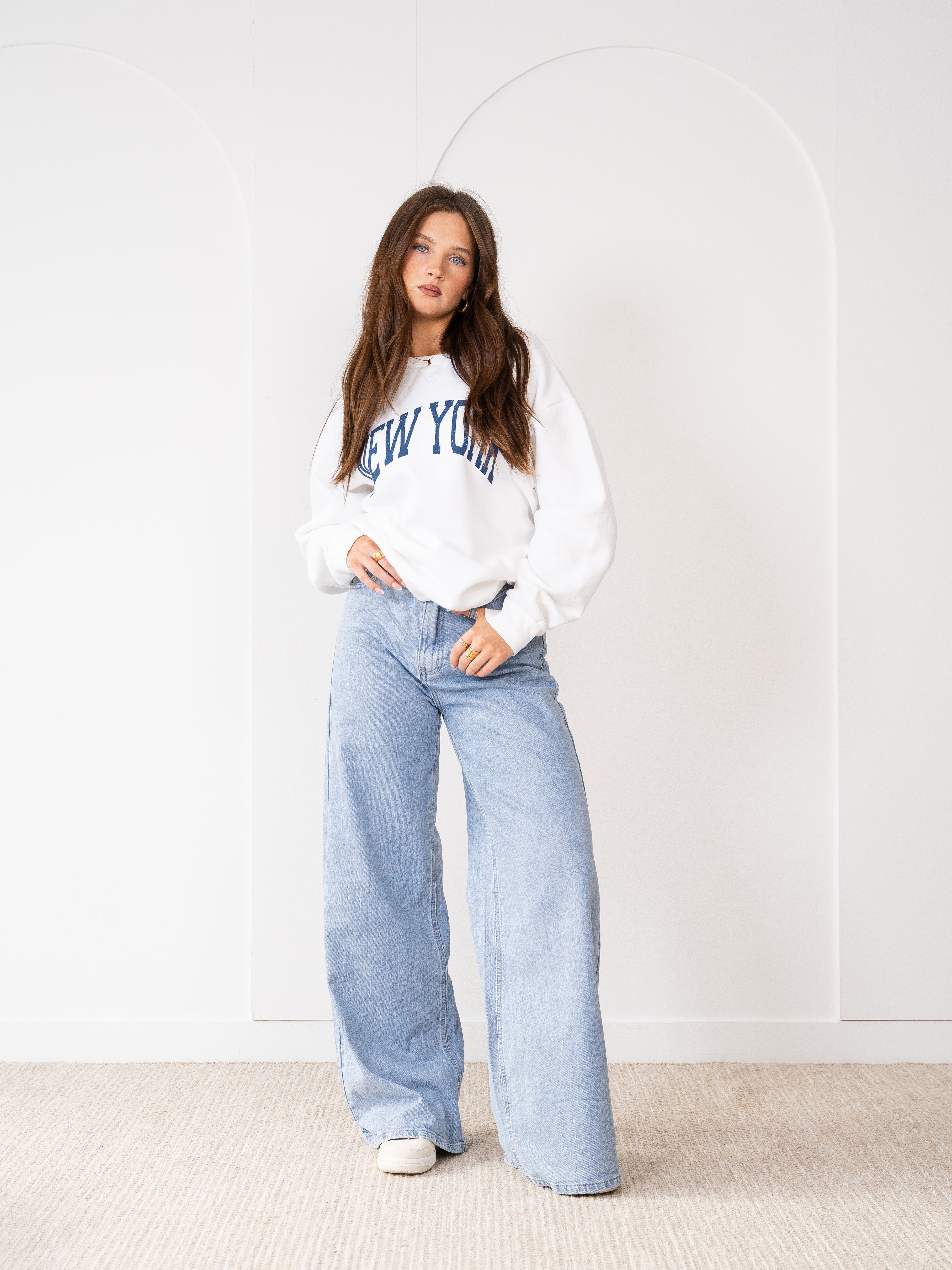 Basic Sweater New York - Weiß