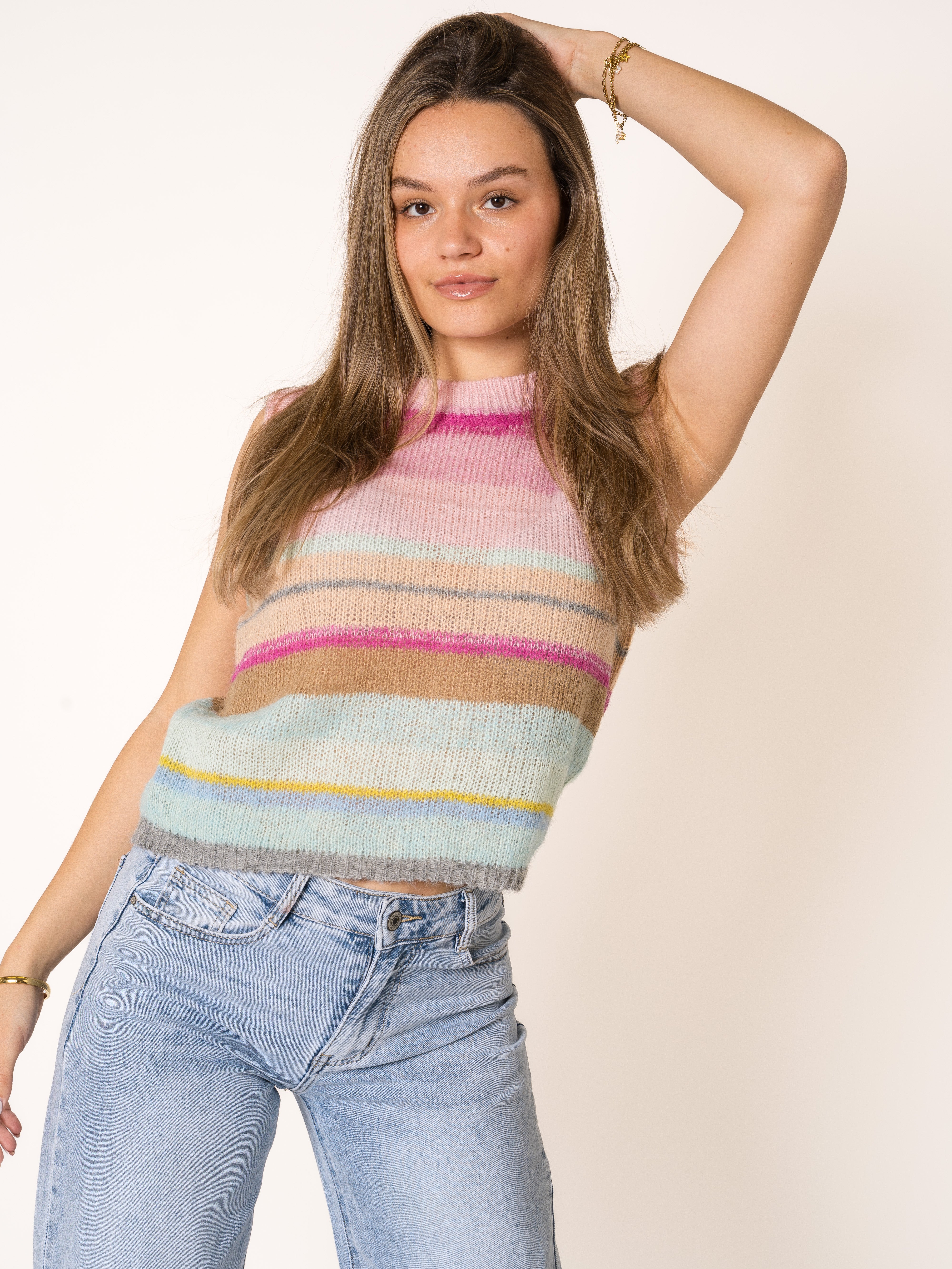 Rainbow Summer Knit Shirt