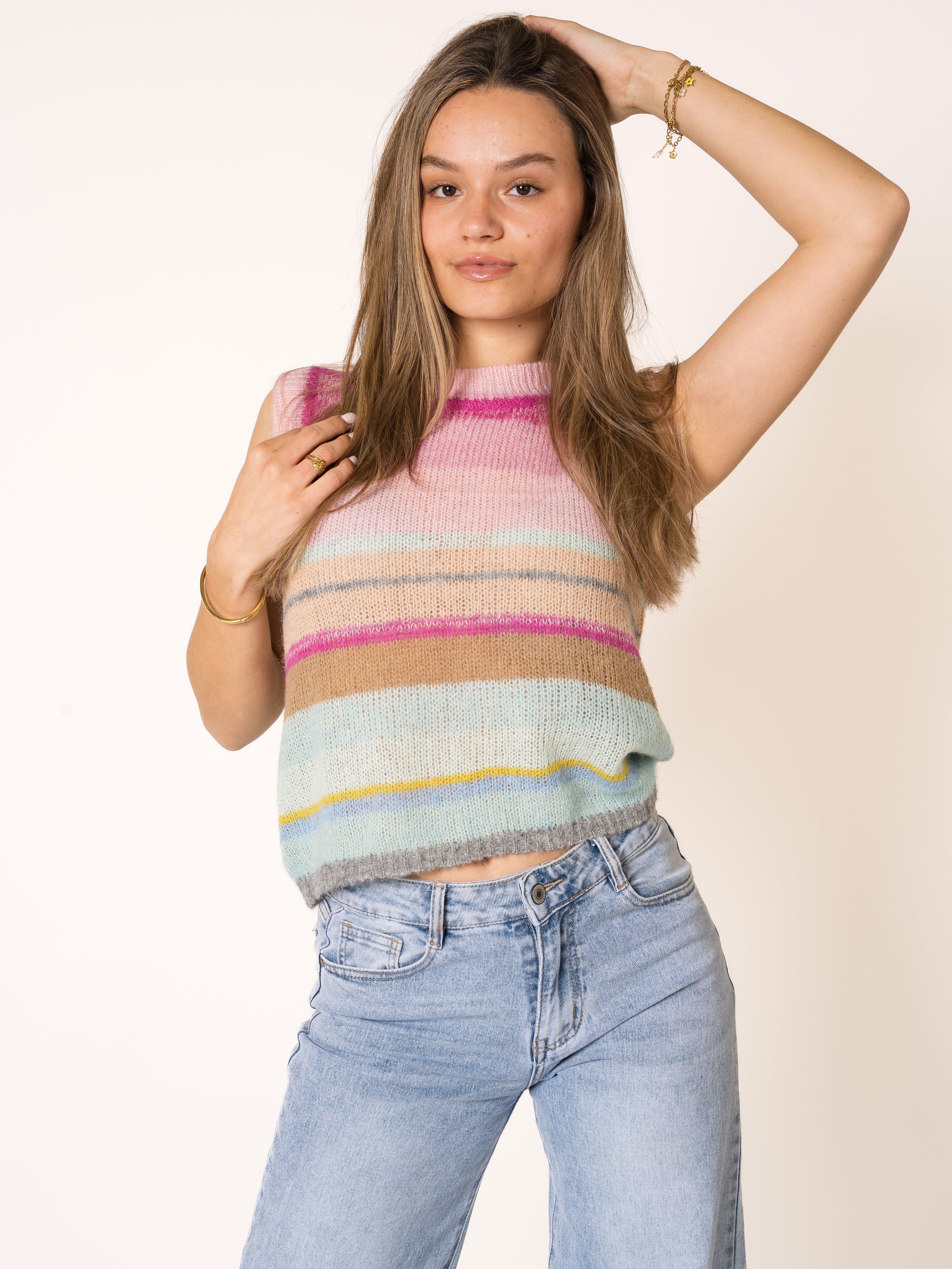 Rainbow Summer Knit Shirt