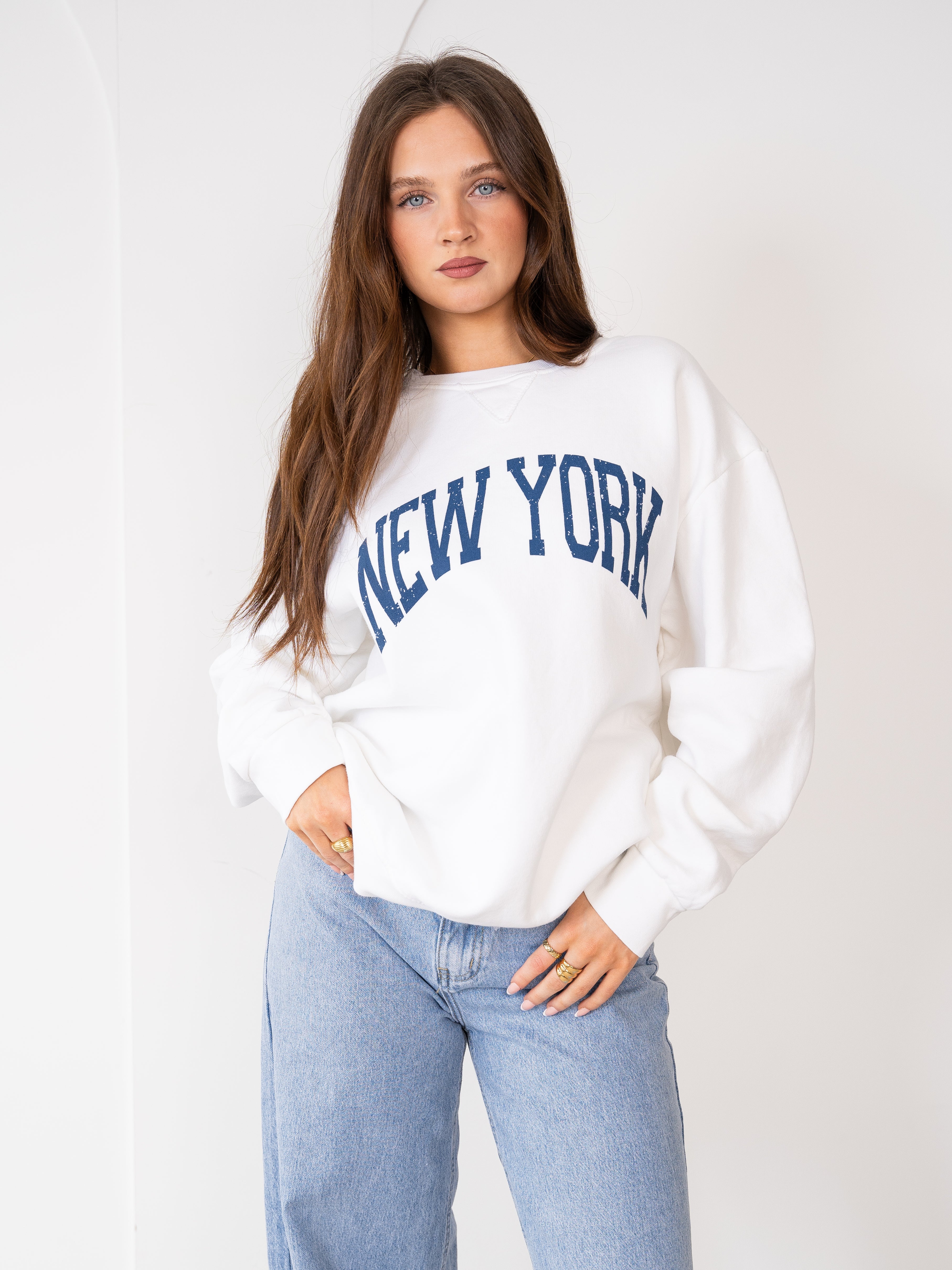 Basic Sweater New York - Weiß