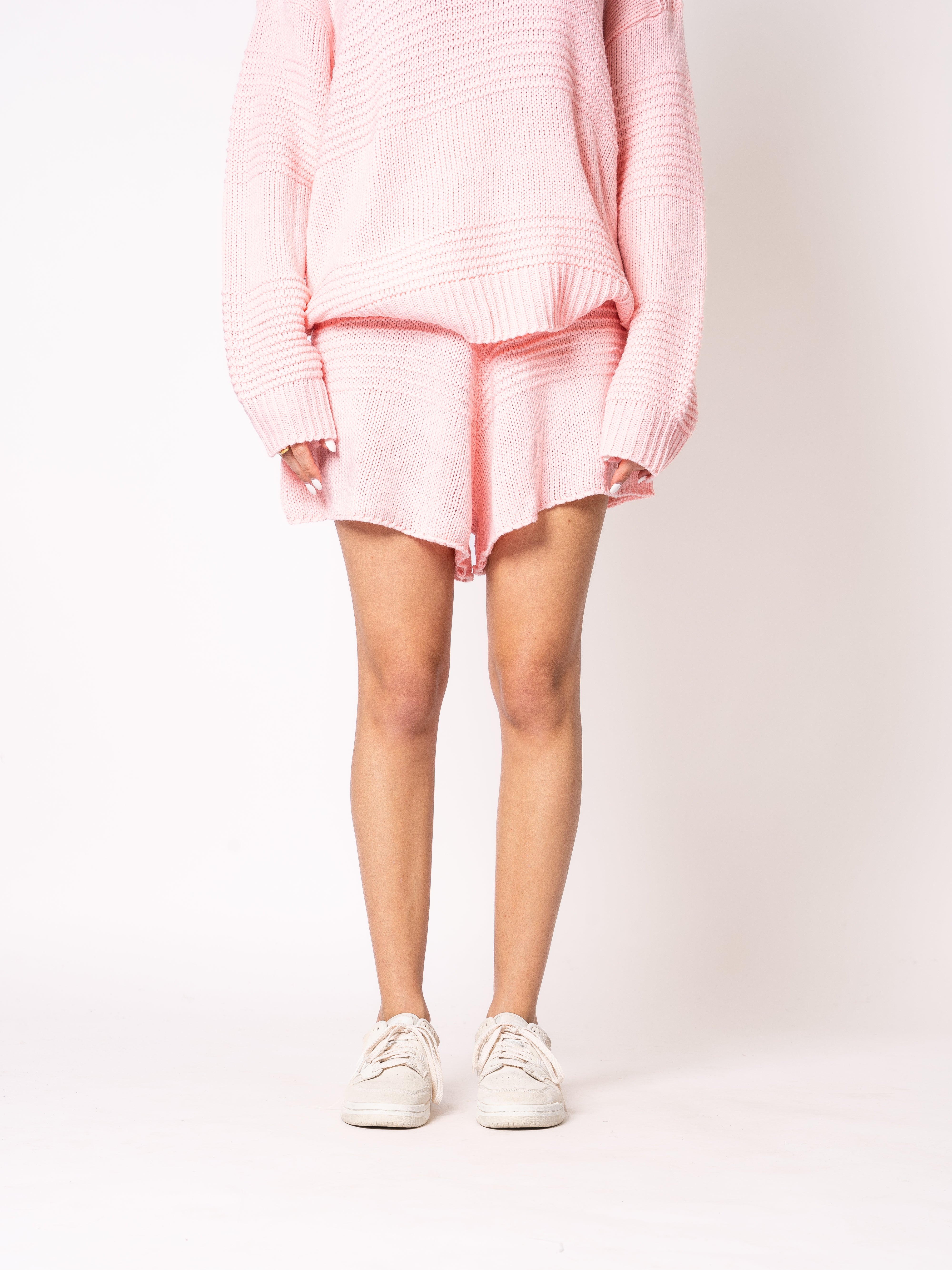 Slow it Down Knit Shorts - Rosa
