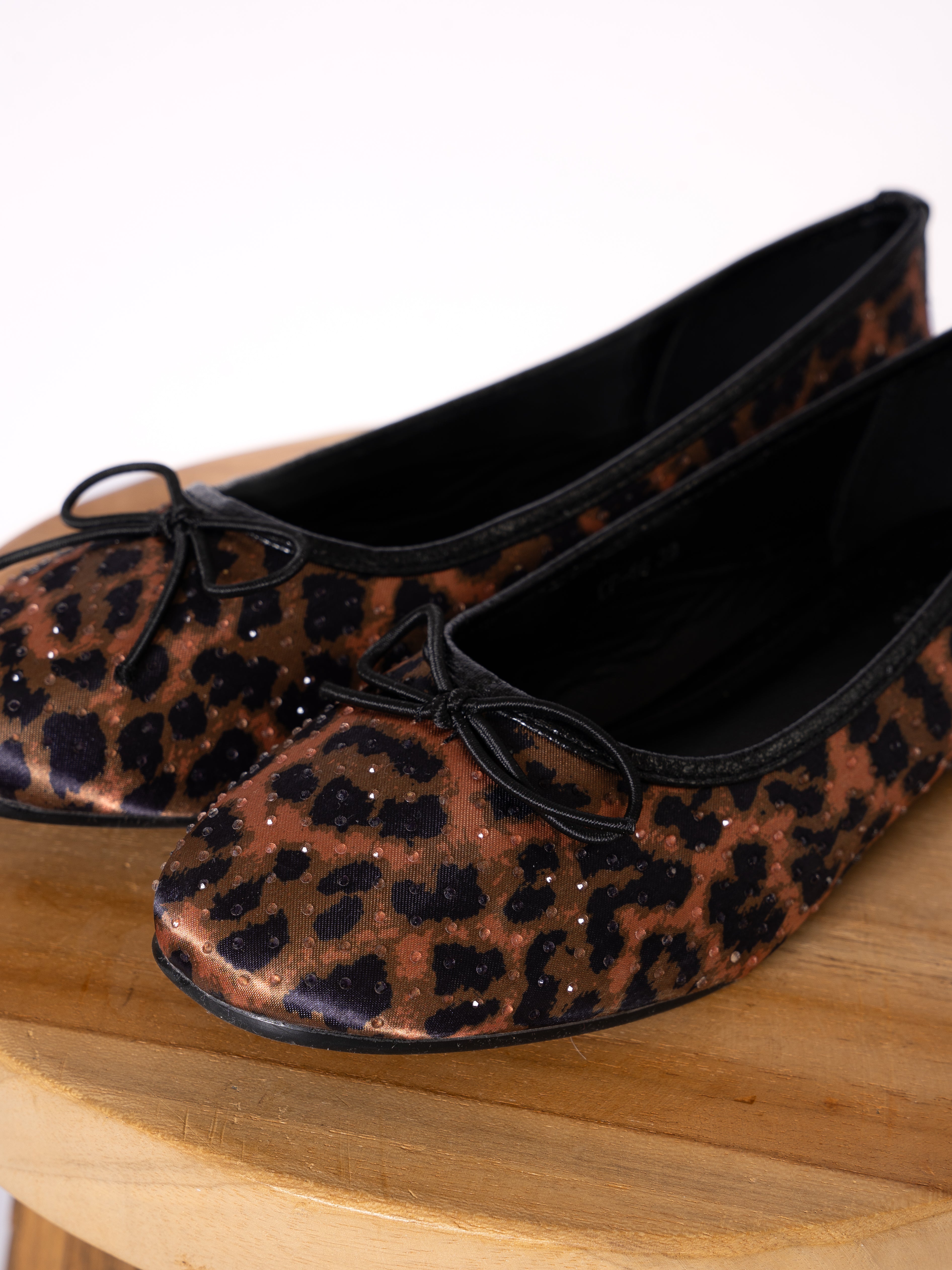 Leo Bow Ballerinas - Braun