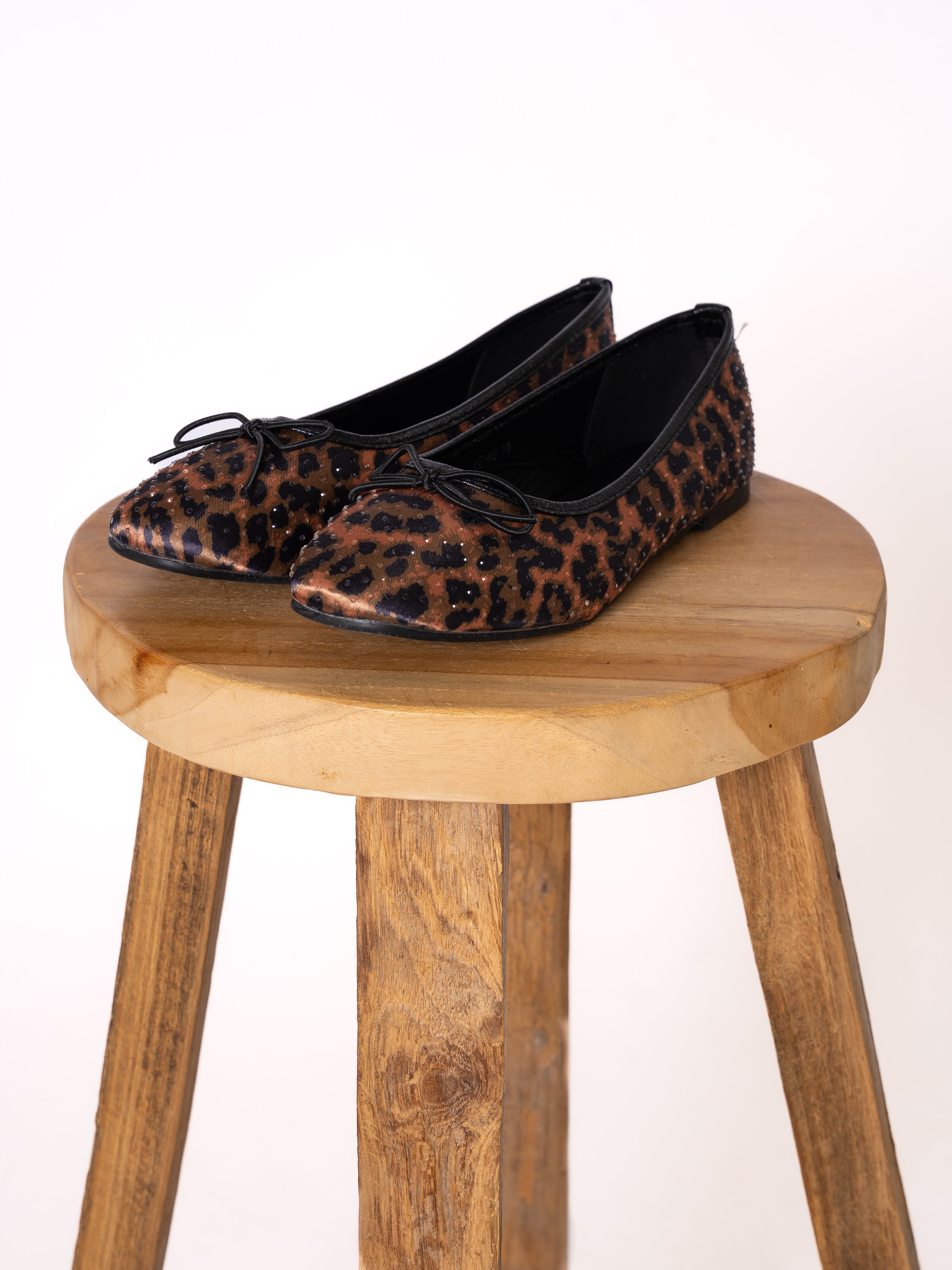 Leo Bow Ballerinas - Braun