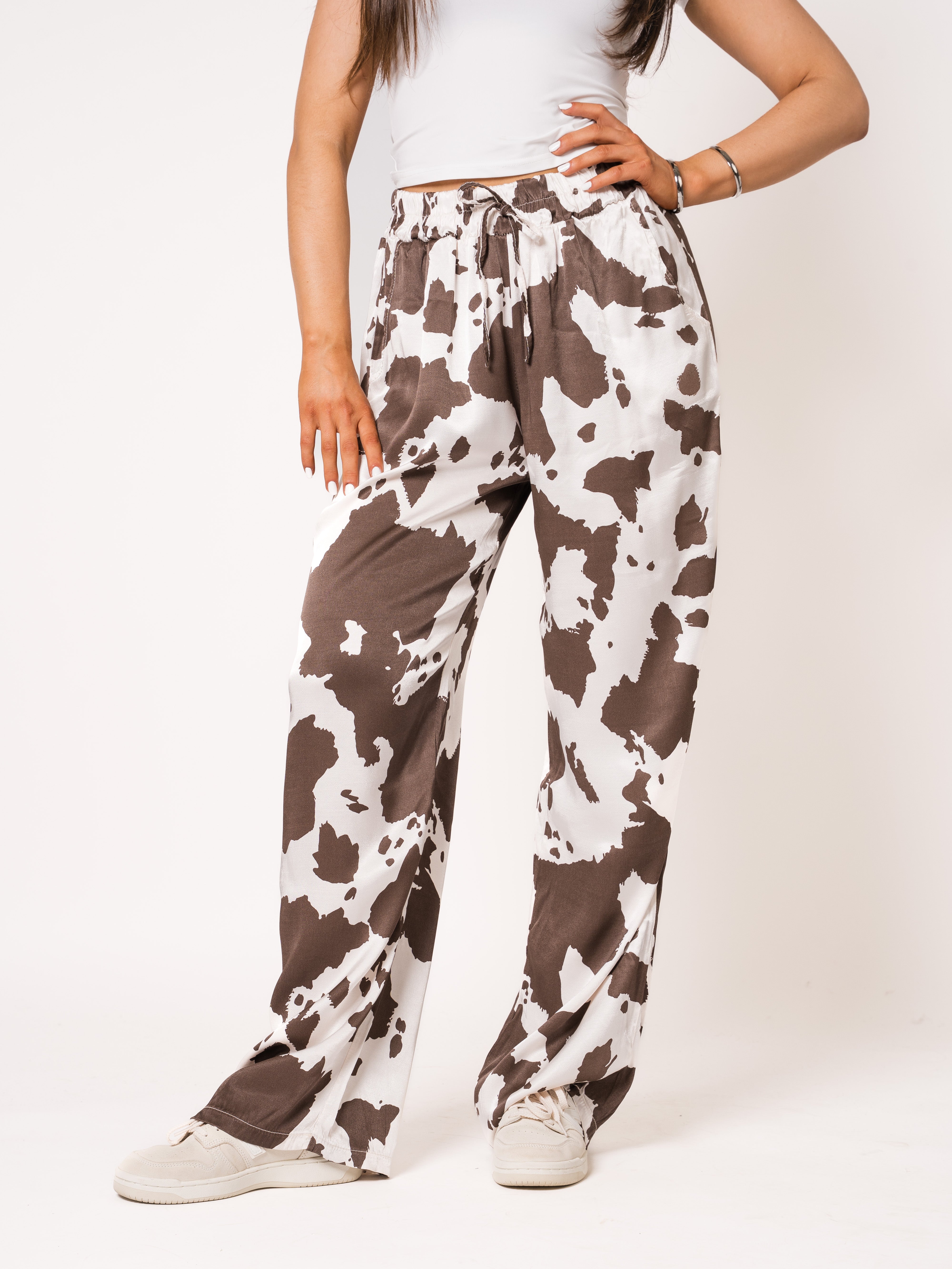 Cow Silky Wide Leg Hose