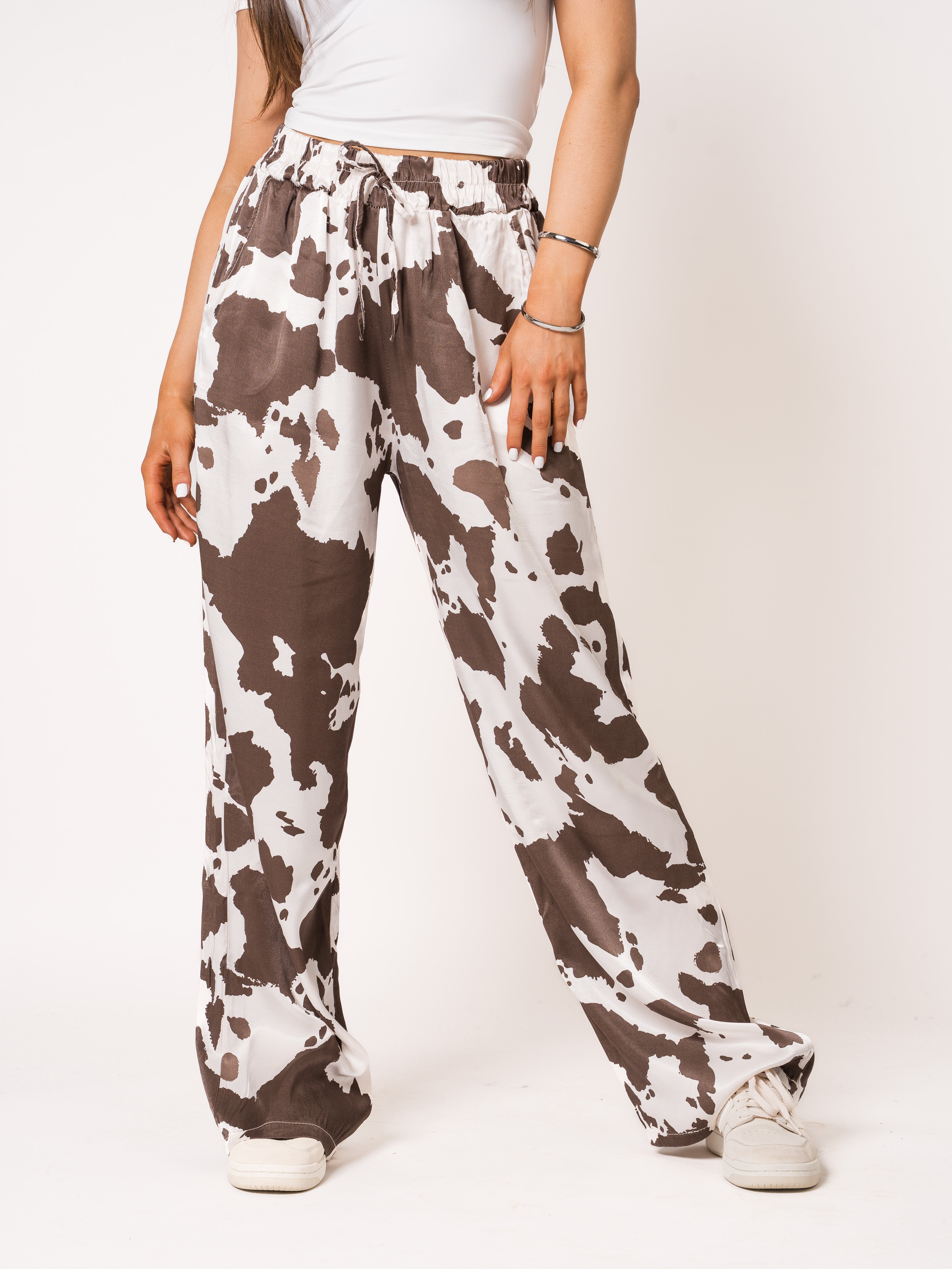 Cow Silky Wide Leg Hose