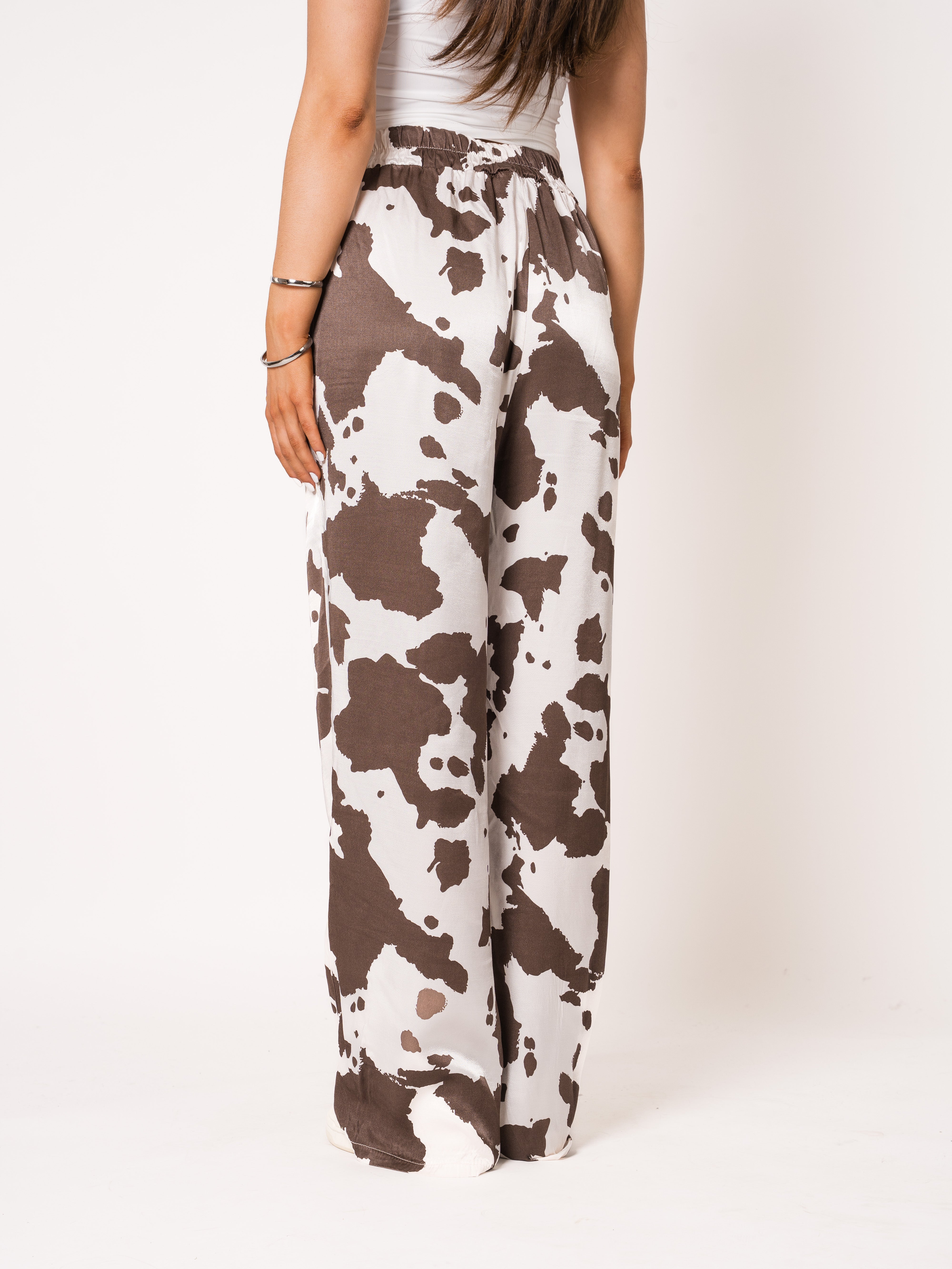 Cow Silky Wide Leg Hose