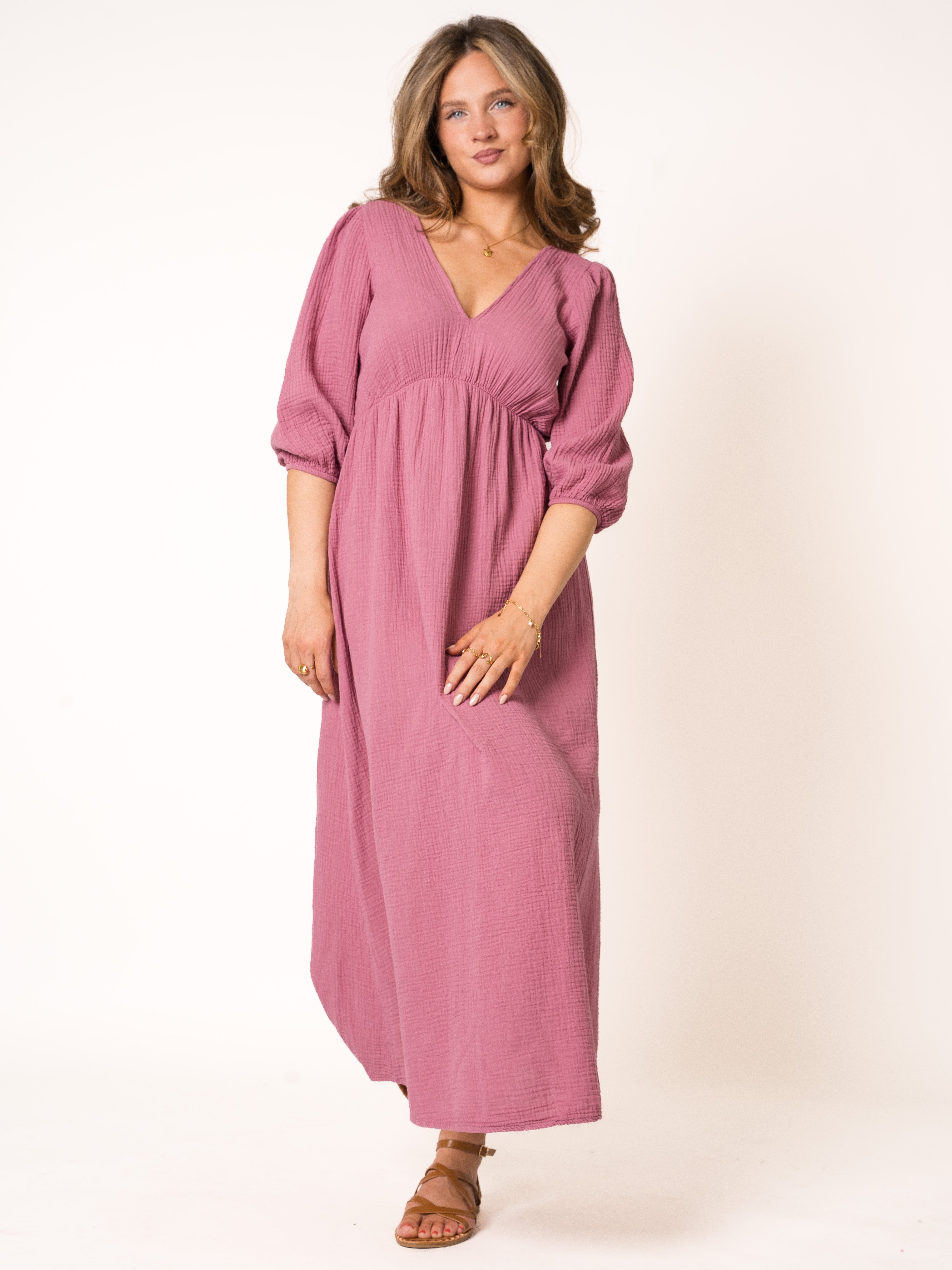 Musselin Midikleid Milos