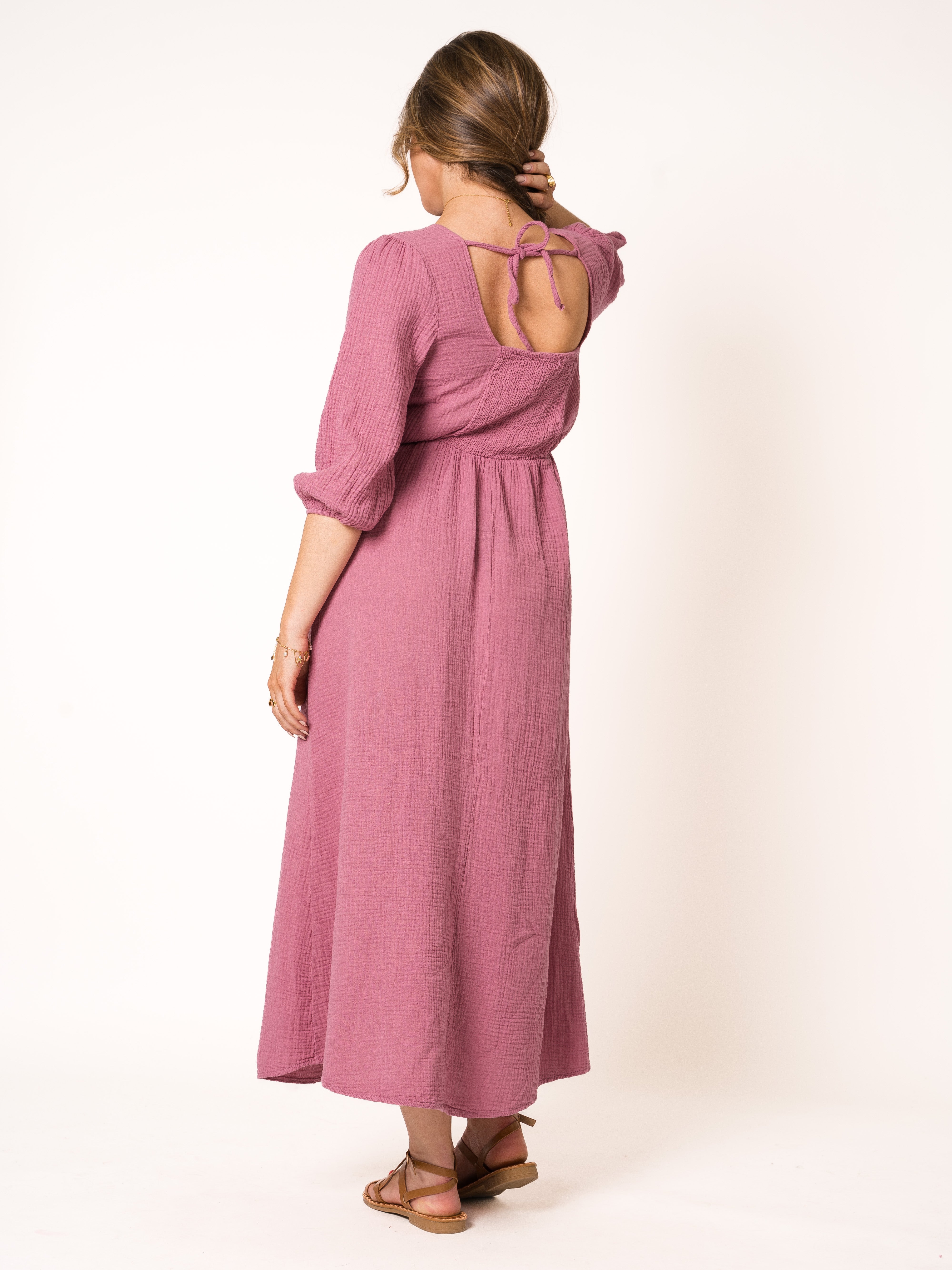 Musselin Midikleid Milos
