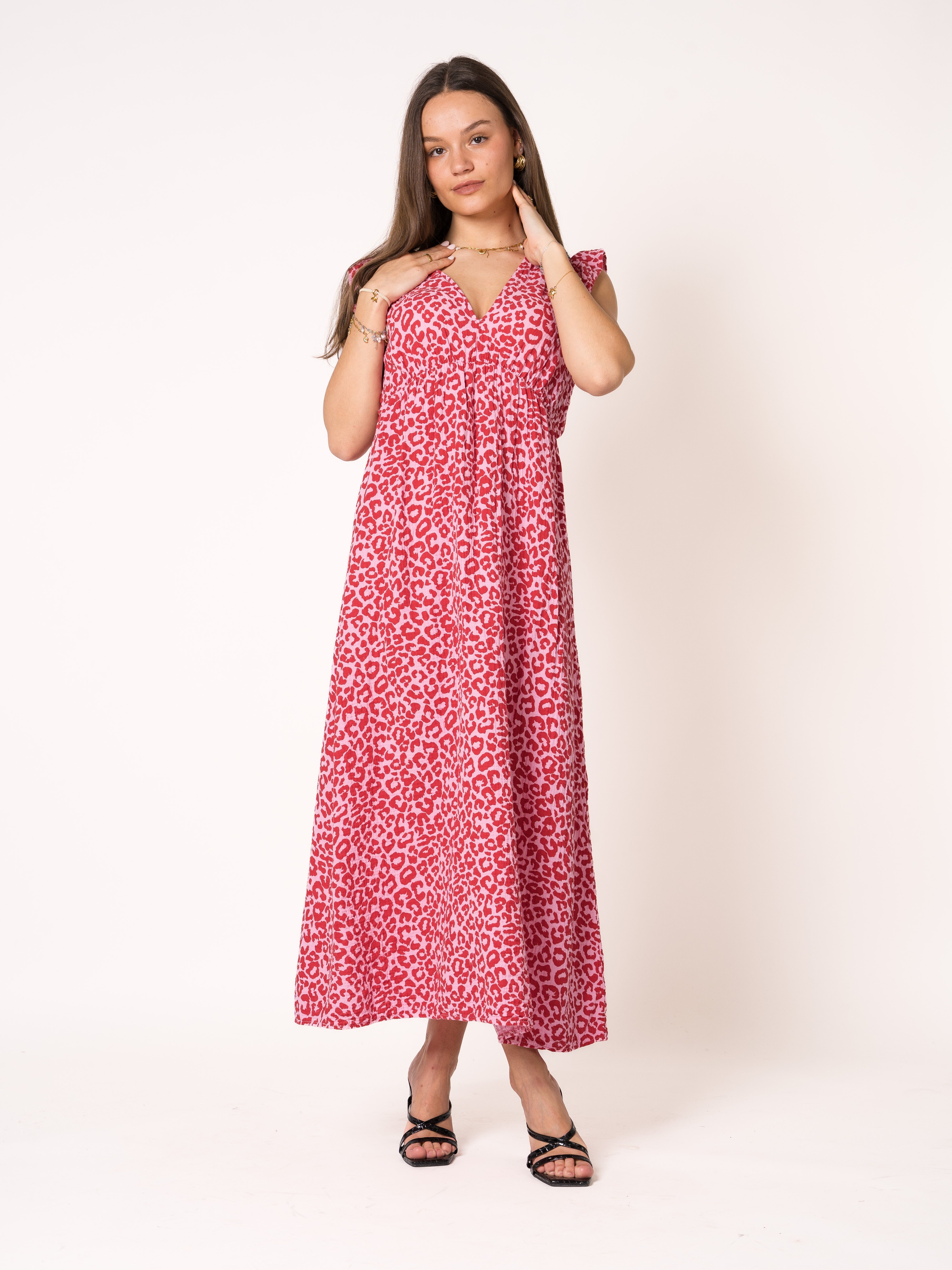 Coastal Musselin Midikleid Little Leo