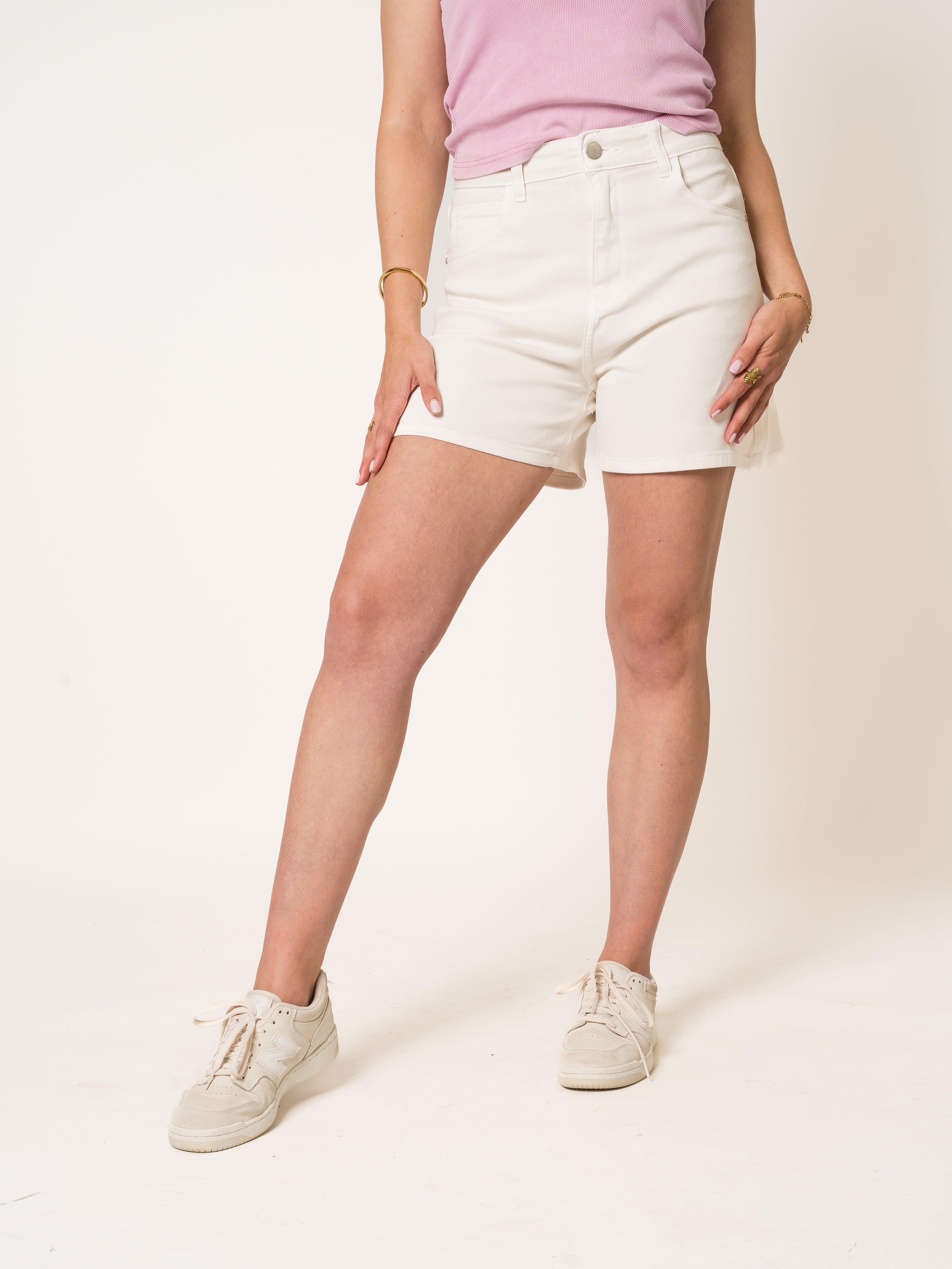 Perfect White High Waist Shorts
