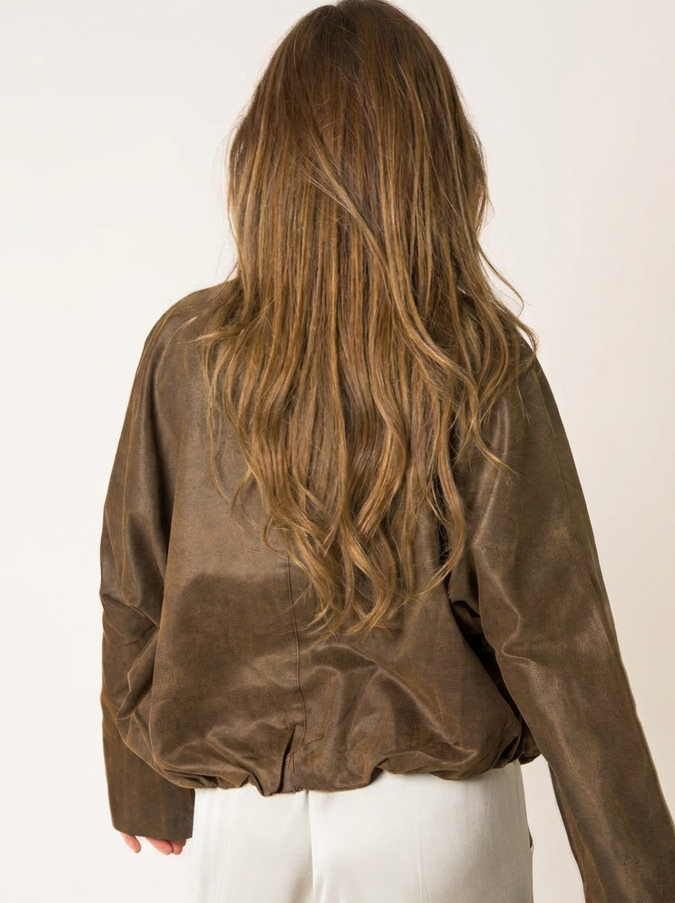 Espresso Wild Leather Jacket