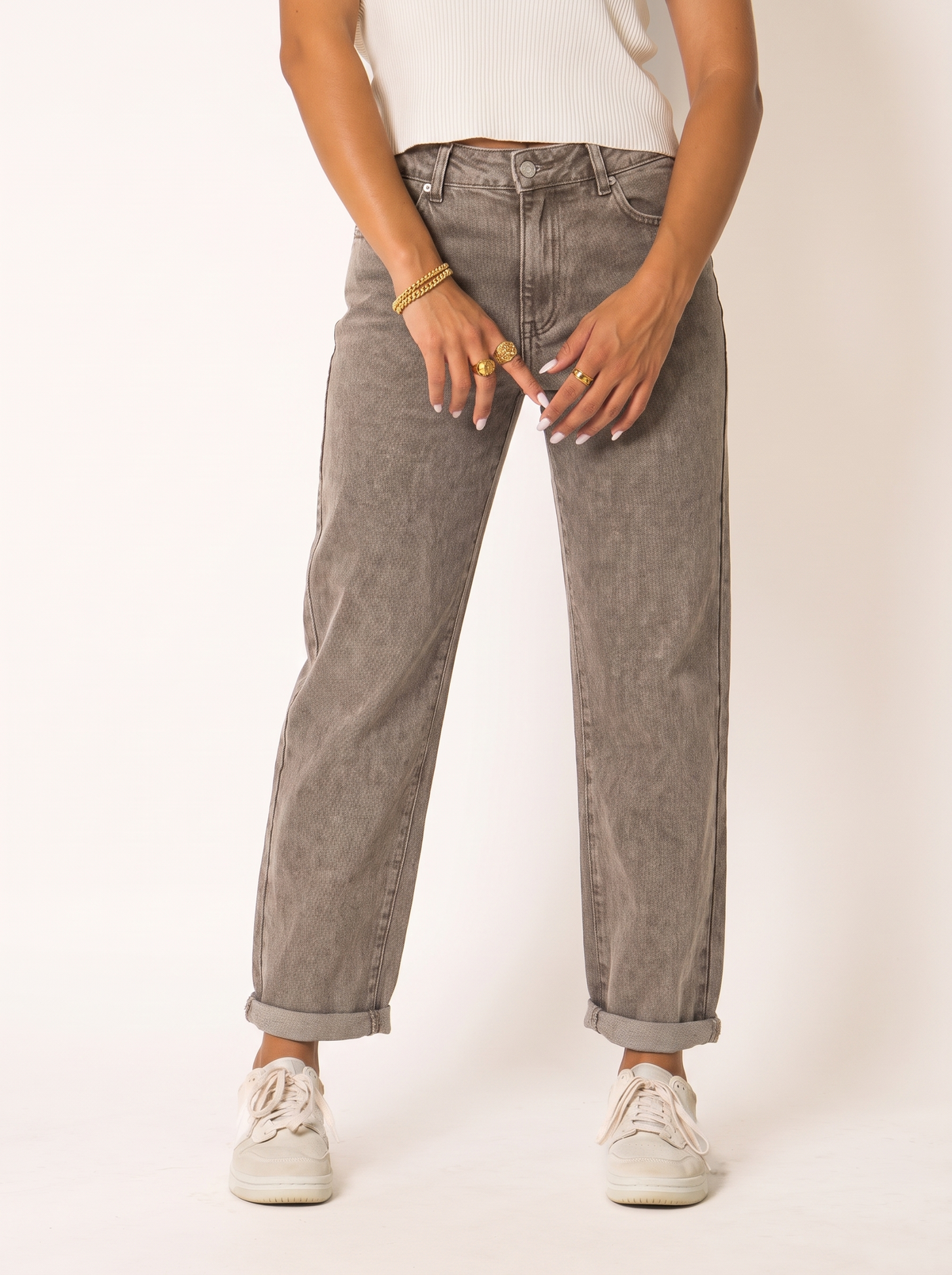 Walnut Mom Fit Jeans