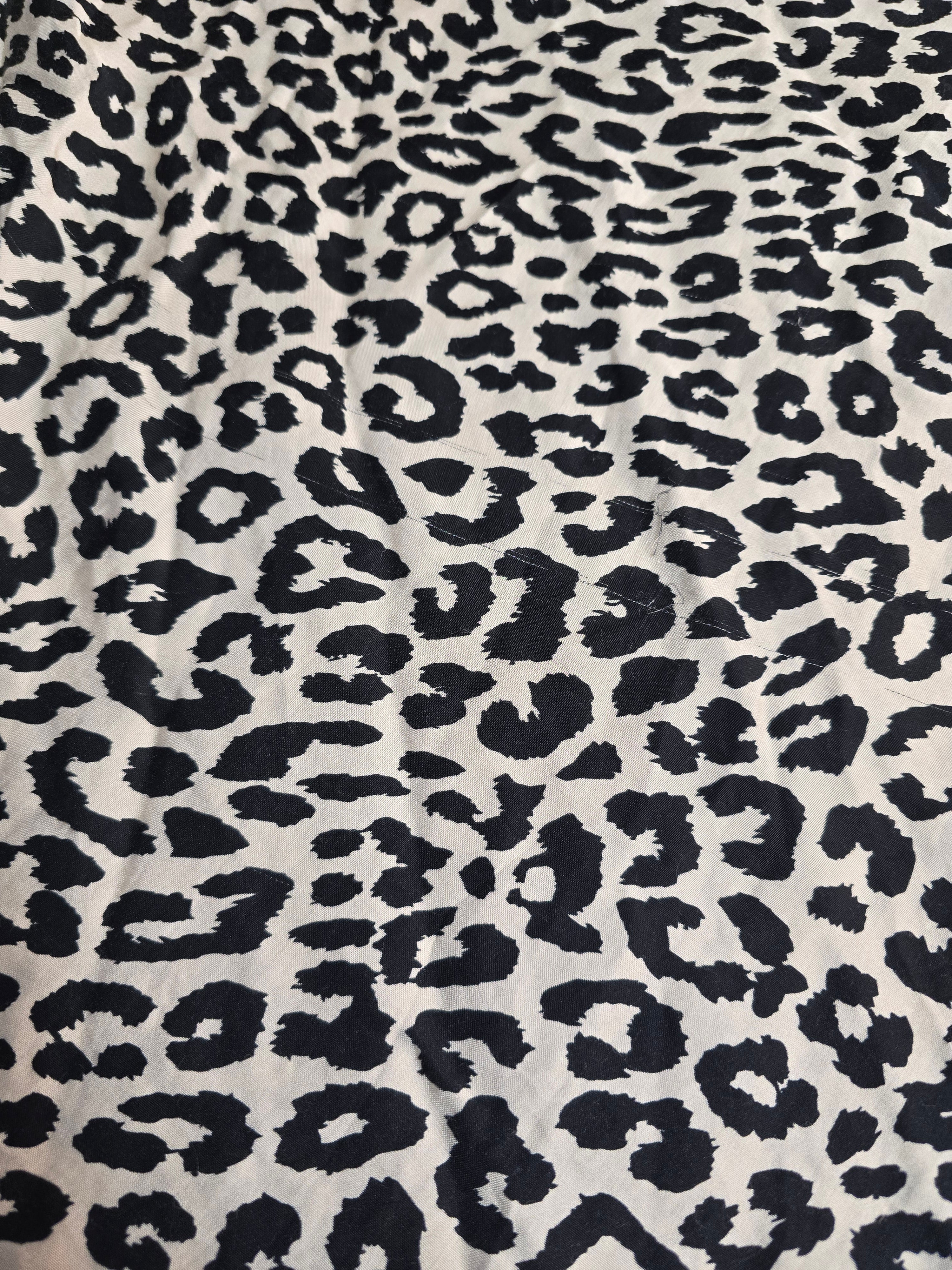 LUCKY DEAL 1958 Satin Silky Midirock Leo - Beige mit Schwarz - vom Umtausch ausgeschlossen -