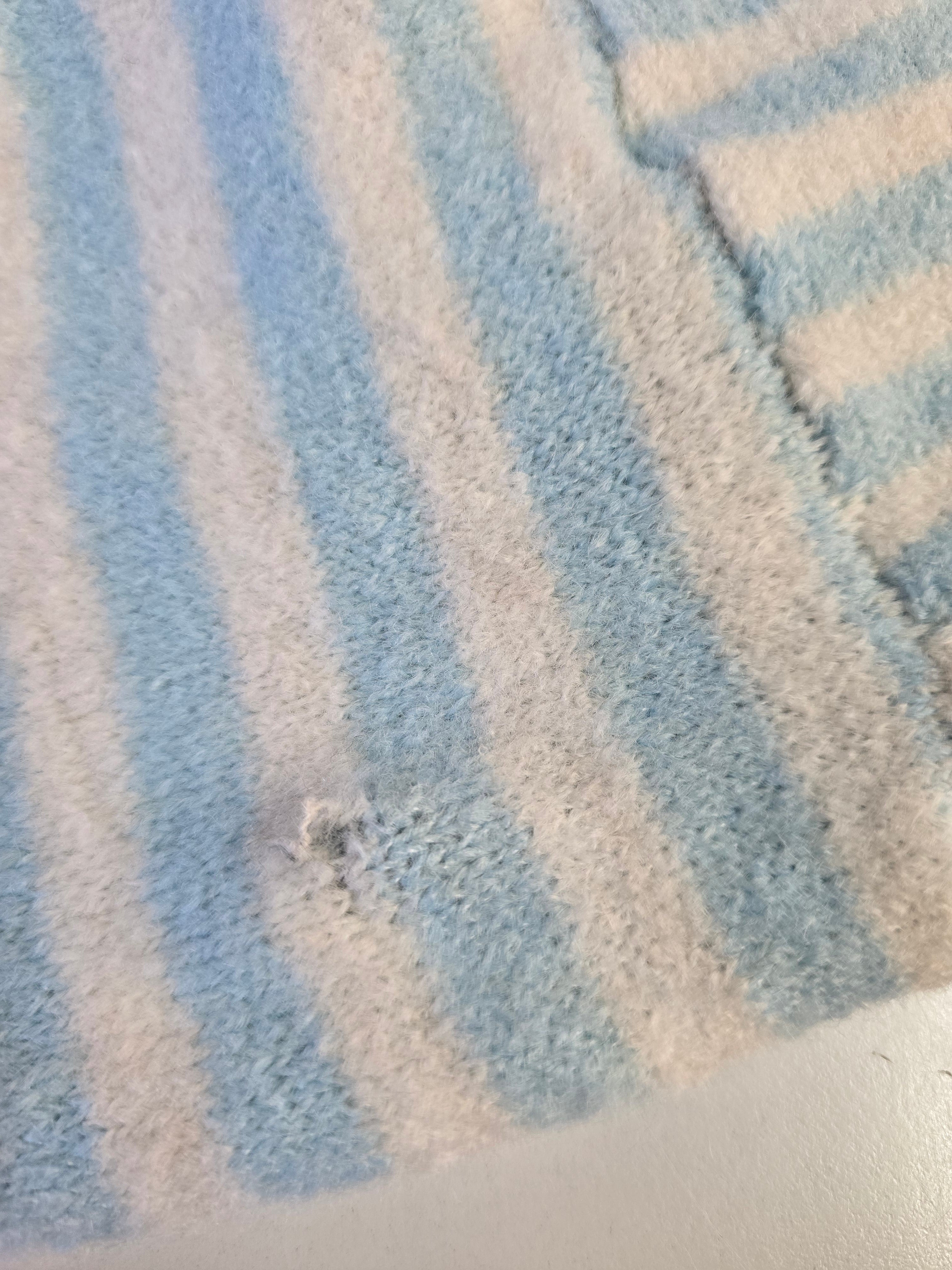 LUCKY DEAL 2040 Stripey Soft Knit Jacket - Blau - vom Umtausch ausgeschlossen -