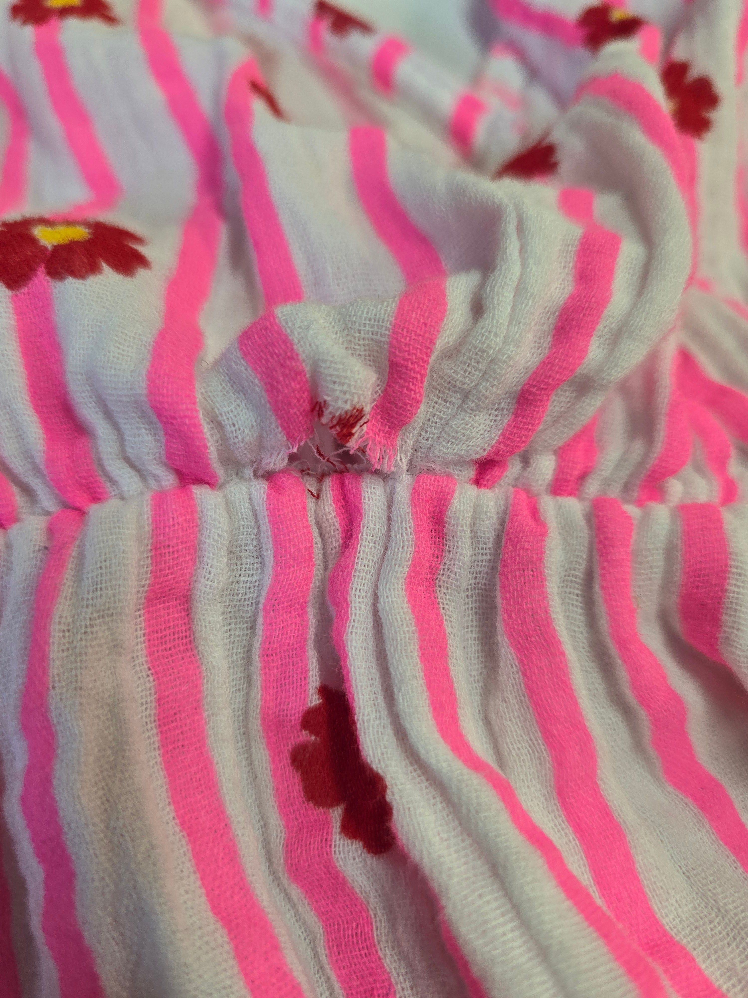 LUCKY DEAL 2007 Musselin Midikleid Flower Sienna - Pink - vom Umtausch ausgeschlossen -