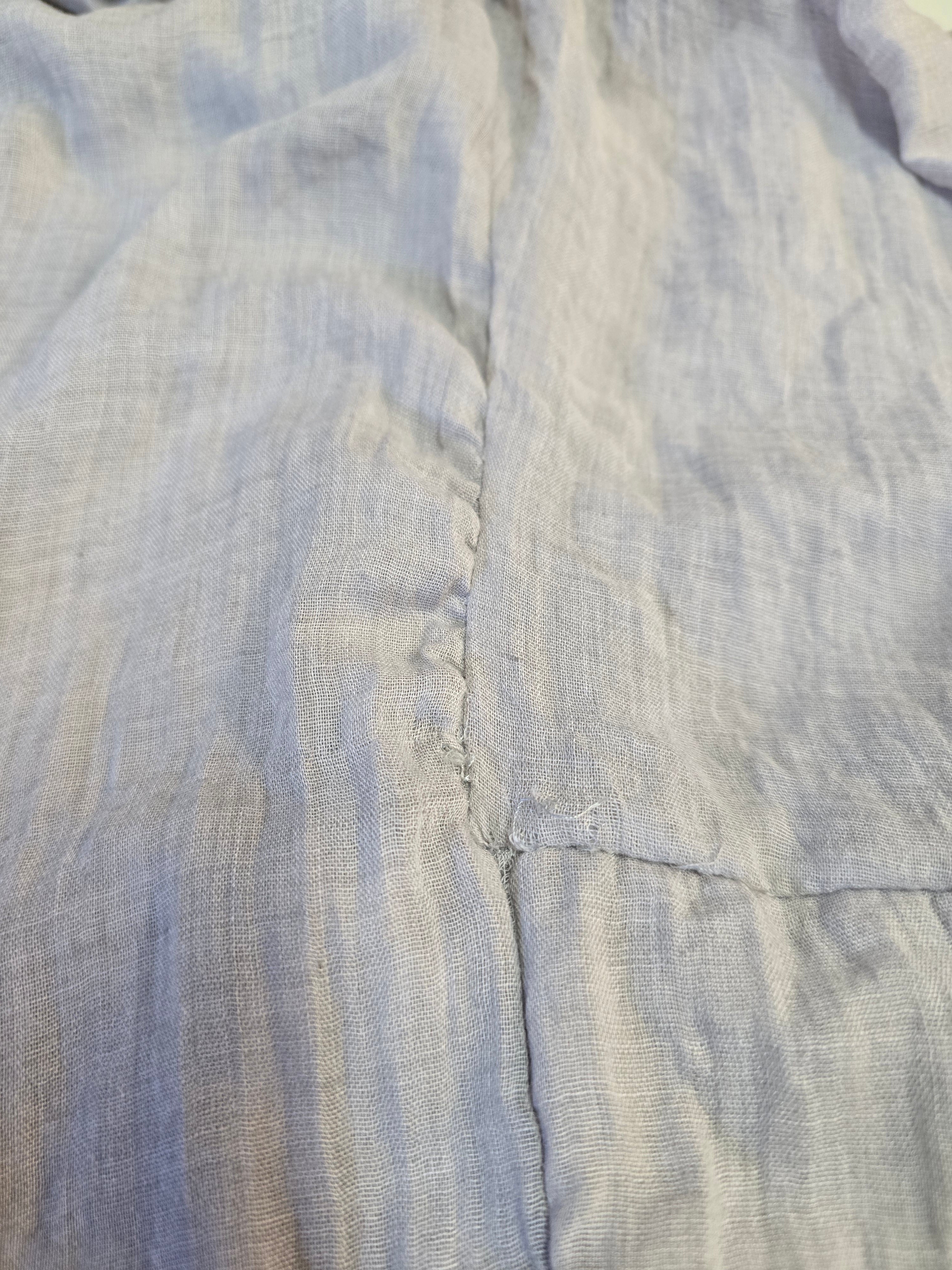 LUCKY DEAL 2276 Baumwoll Kleid Liana zum binden - Hellgrau - vom Umtausch ausgeschlossen -