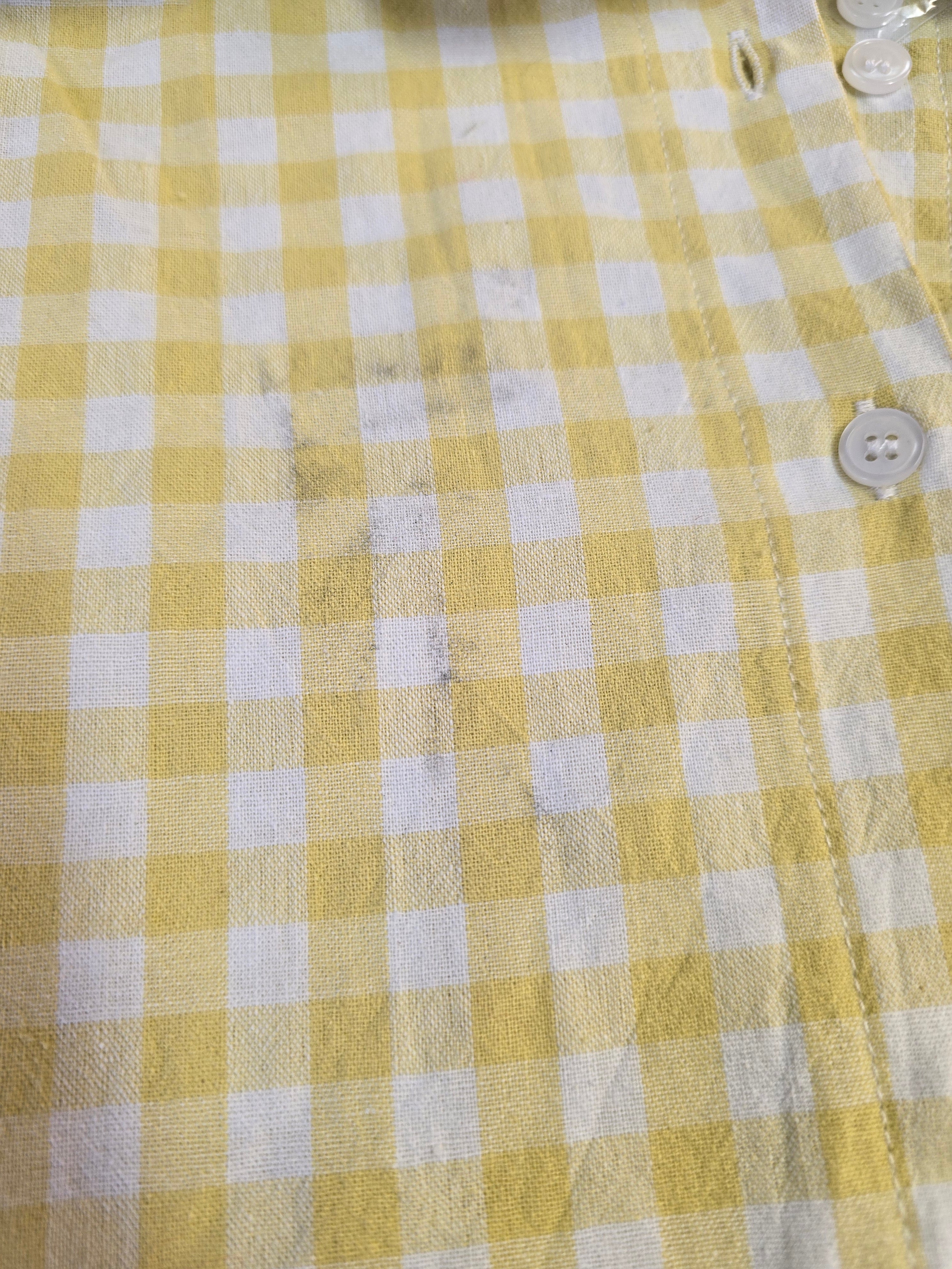 LUCKY DEAL 2039 Lovely Brunch Cotton Old Skool Blouse - Gelb - vom Umtausch ausgeschlossen -