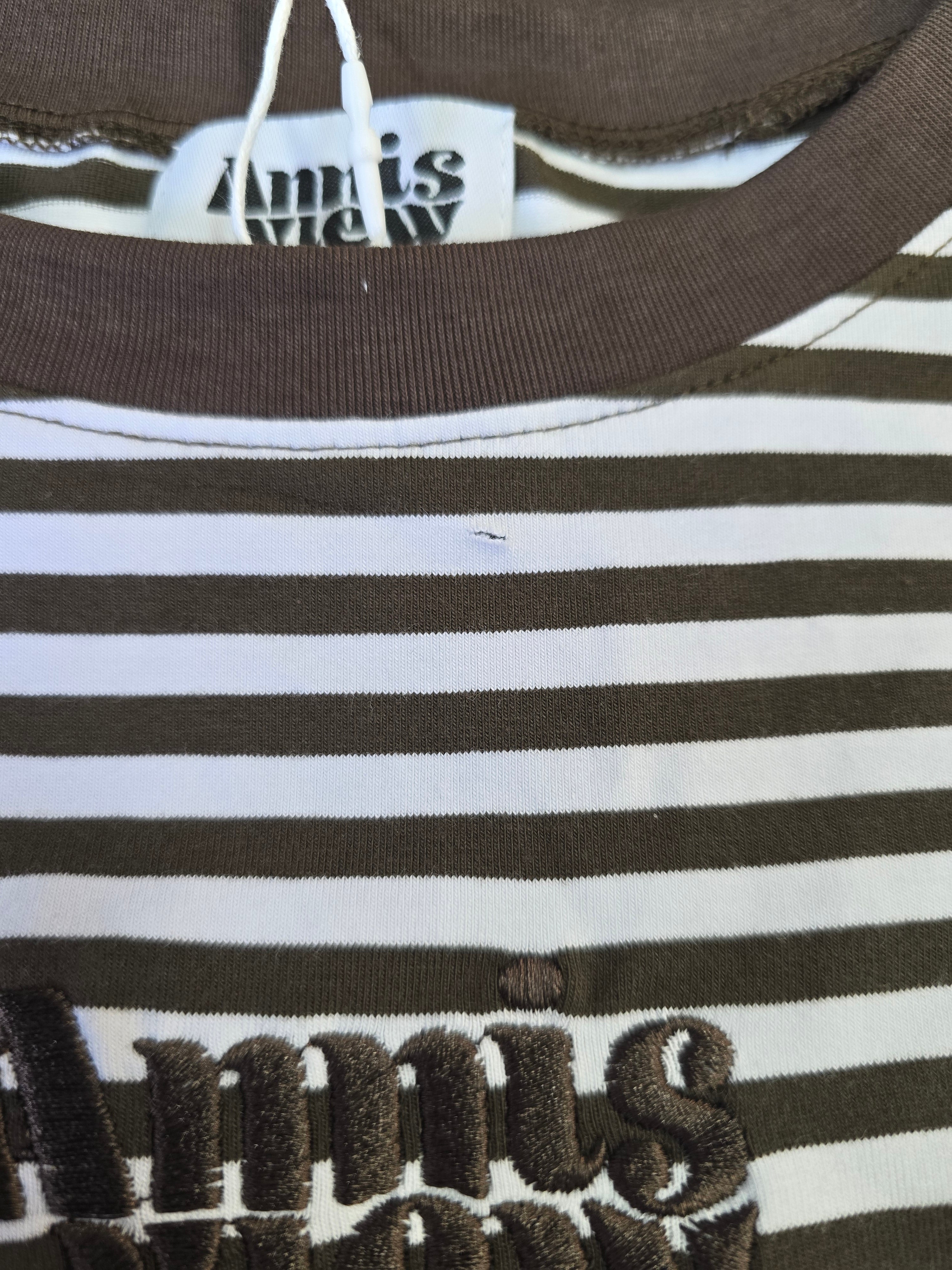 LUCKY DEAL 2224 Oversized T-Shirt Chocolate Stripes - Chocolate - vom Umtausch ausgeschlossen -