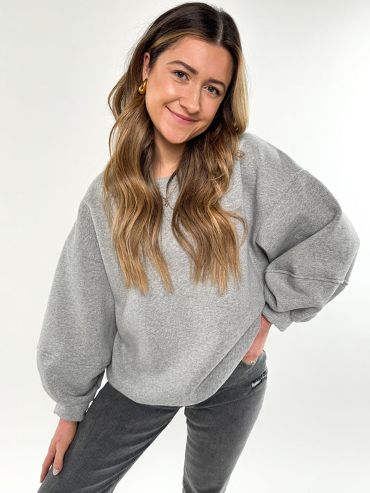 Simple Slate Comfort Sweatshirt - grau